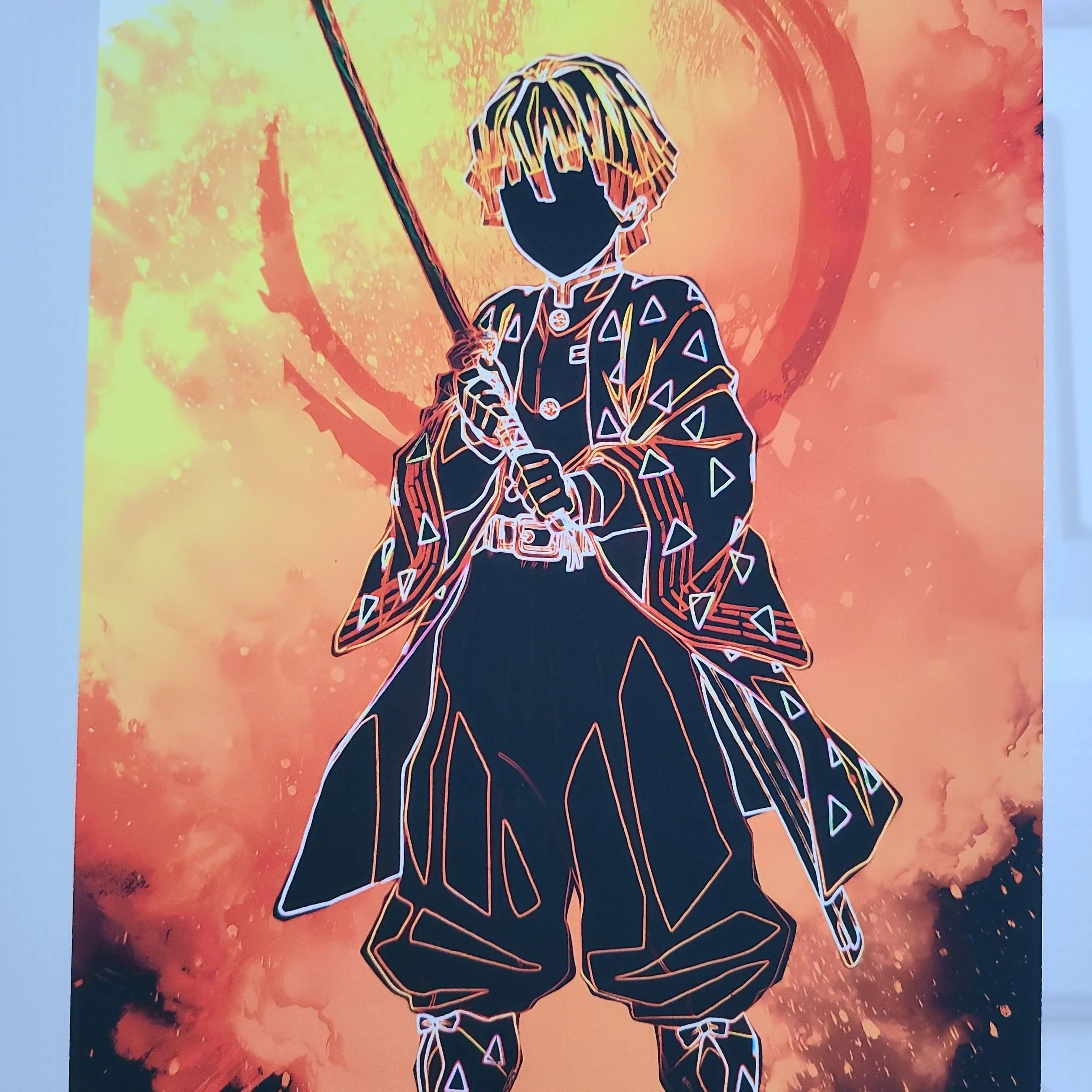 Product image for [Scrolls] Demon Slayer- Zenitsu (Standing w/ Sword(Short))