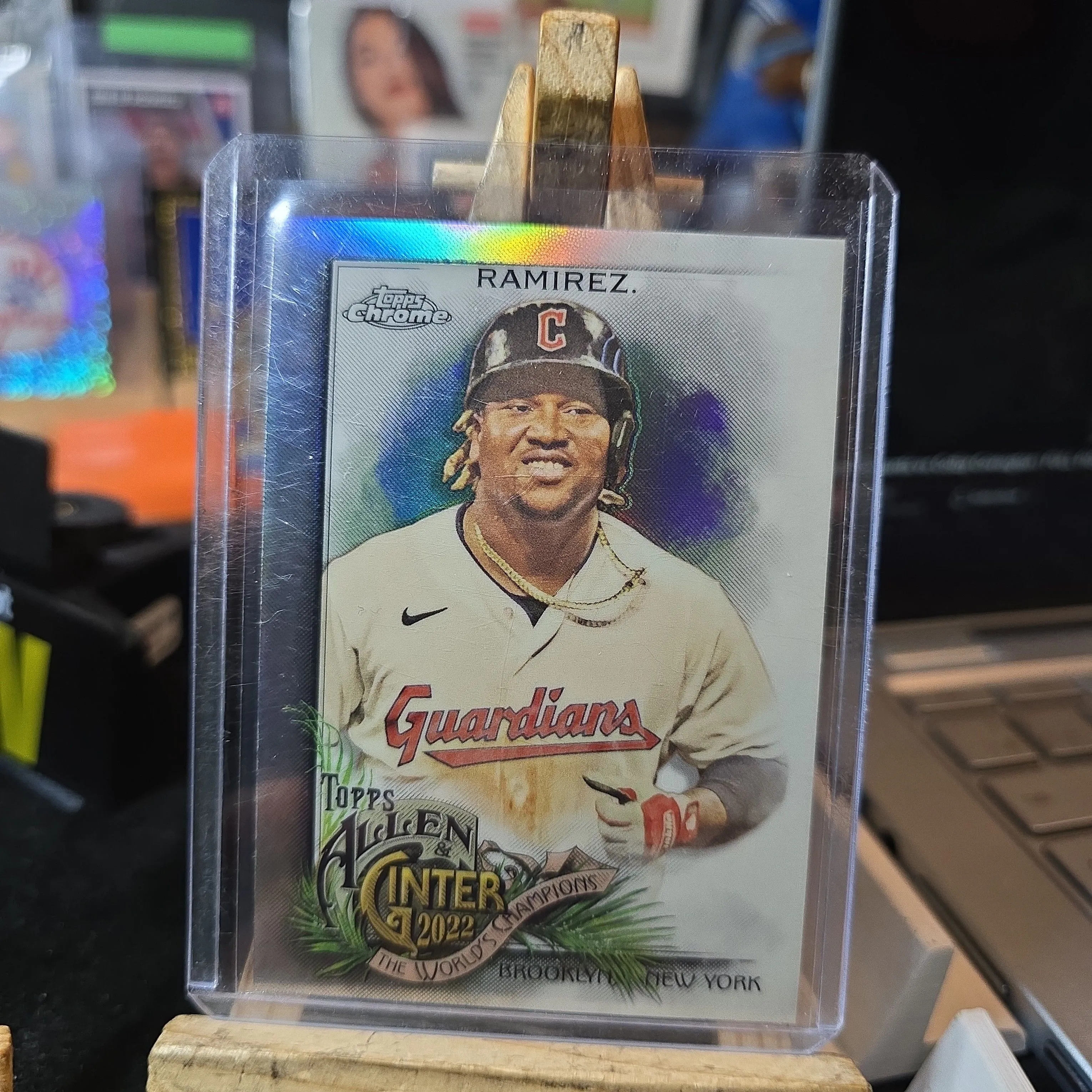 Product image for 2022 topps chrome allen&ginter JOSE RAMIREZ refractor 