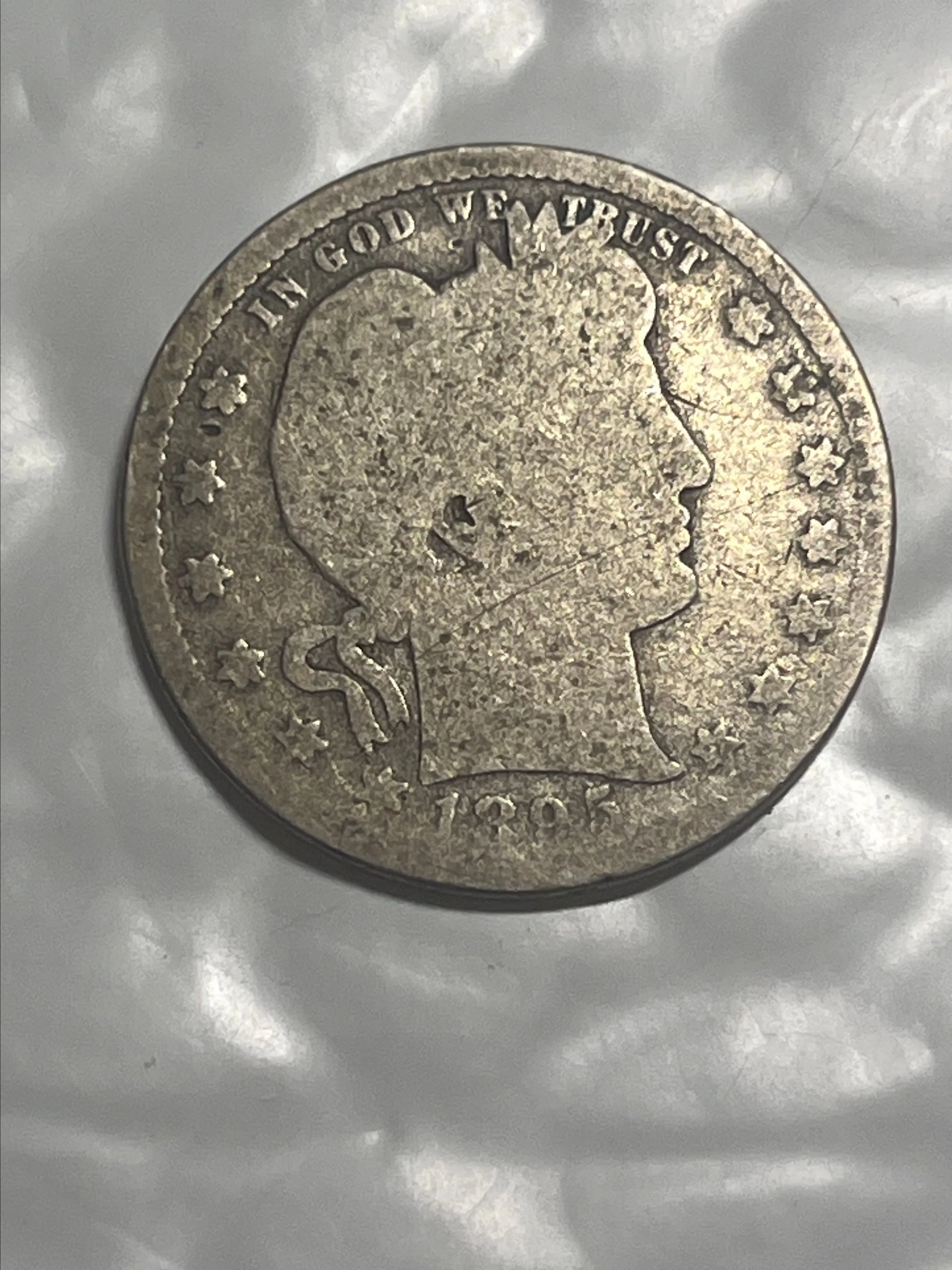 Product image for 099. 1895S Barber Quarter