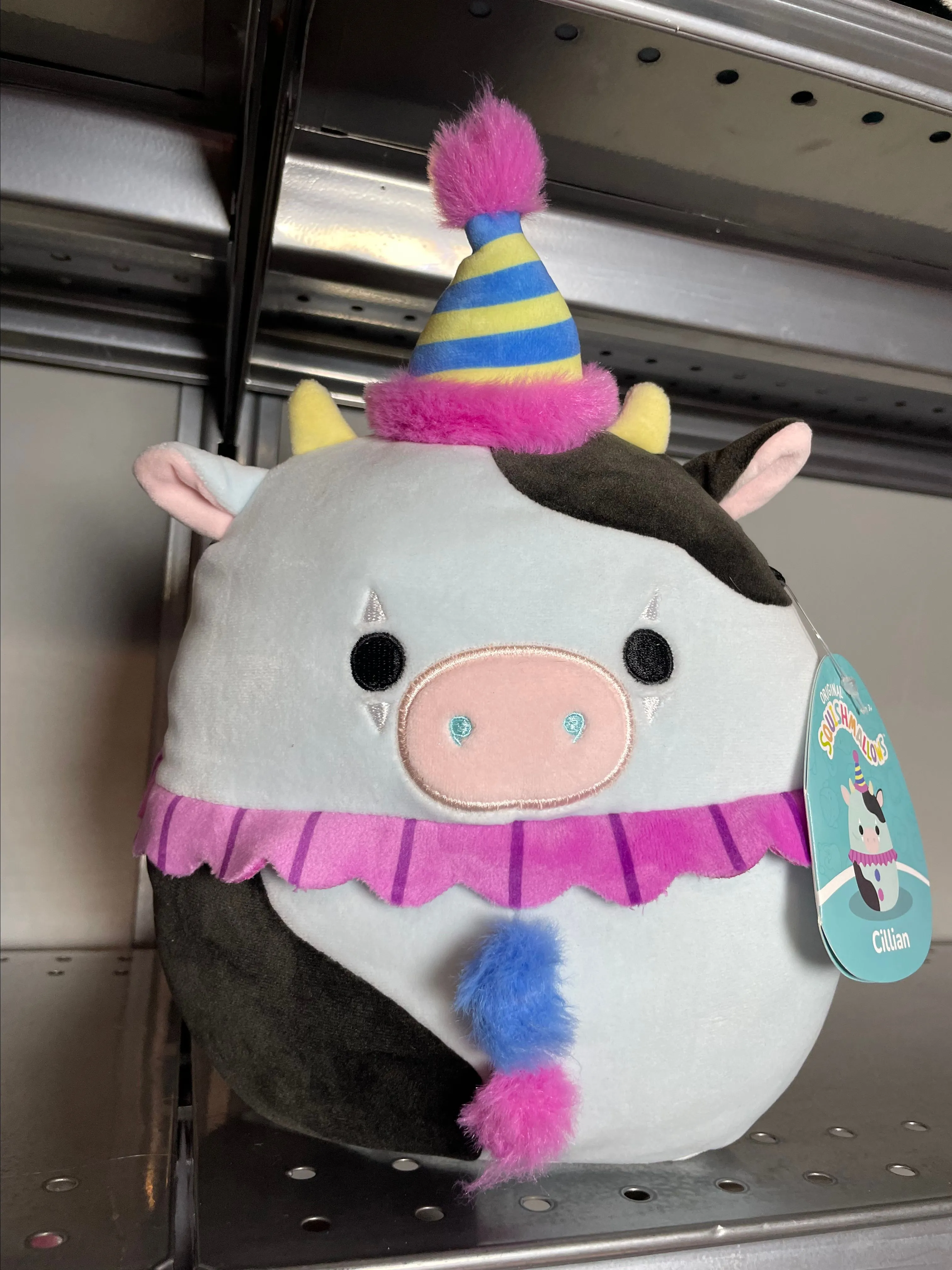 Product image for Squishmallows 8" Epic Collection Cillian the Cow Clown NWT