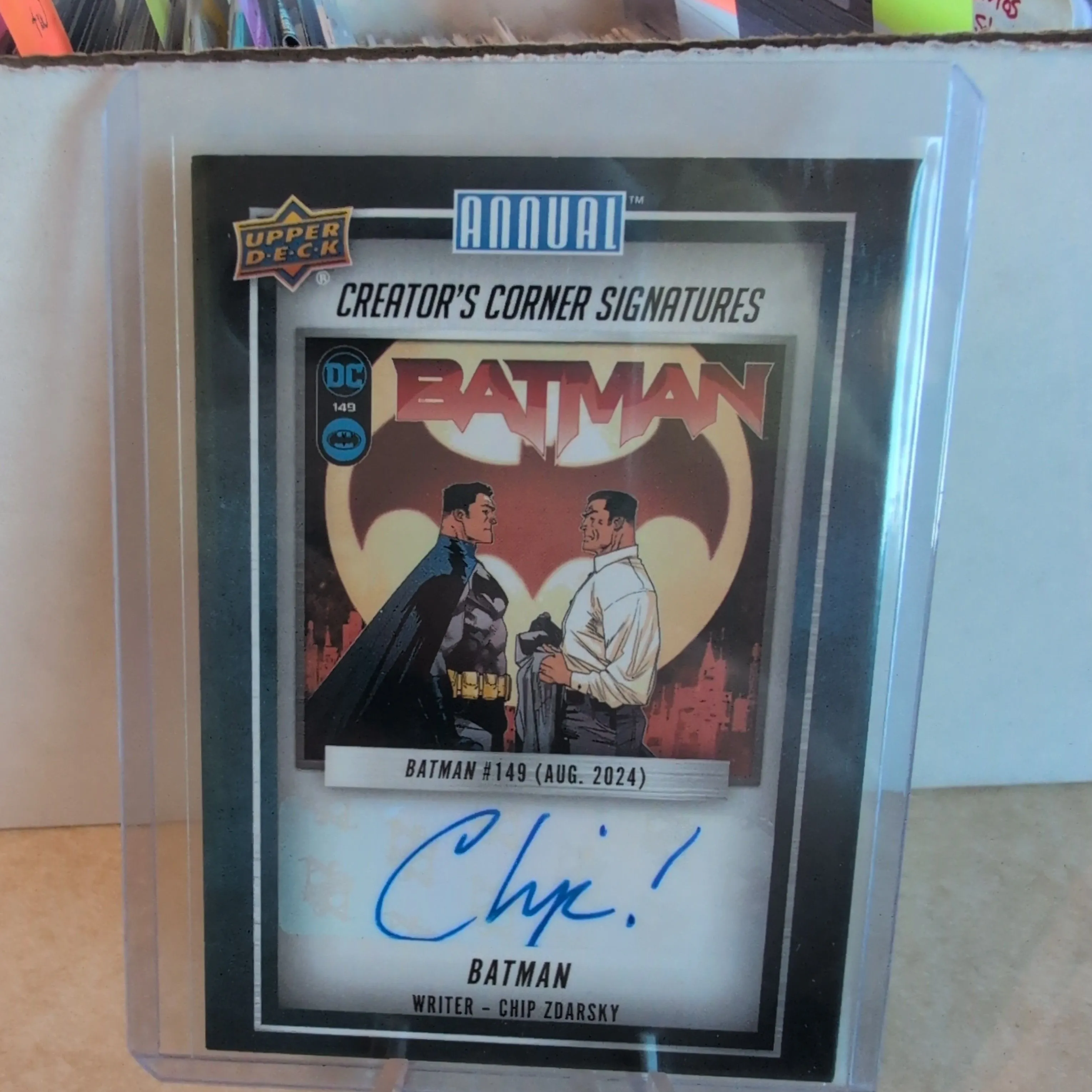 Product image for Batman 2023-2024 Upper Deck DC Annual Creator's Corner Signatures Chip Zdarsky