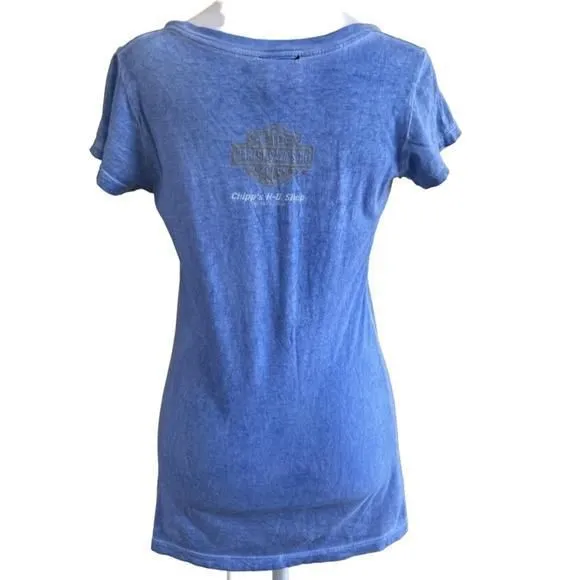 Product image for Women's Harley Davidson Blue T-Shirt Size M