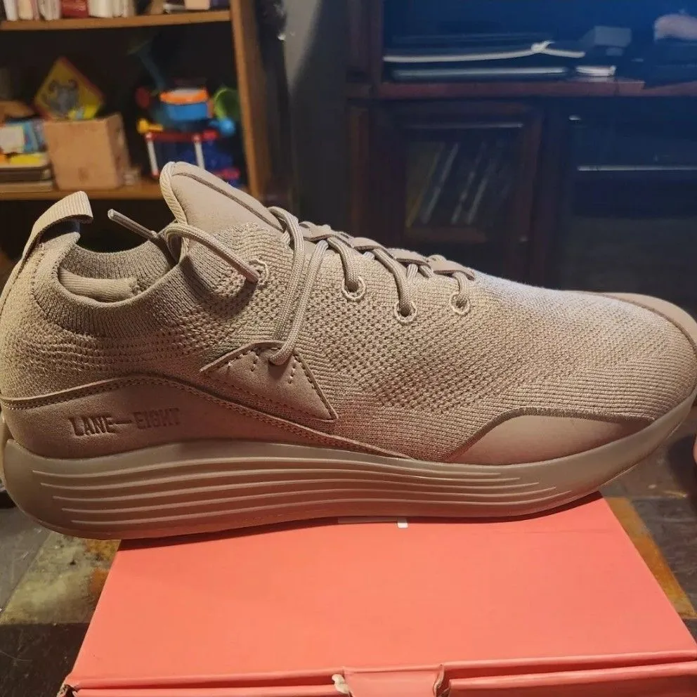 Product image for Lane Eight Hiit Trainers Warm Grey Sneakers Shoes Size 13M 14.5W NIB MSRP 150.00