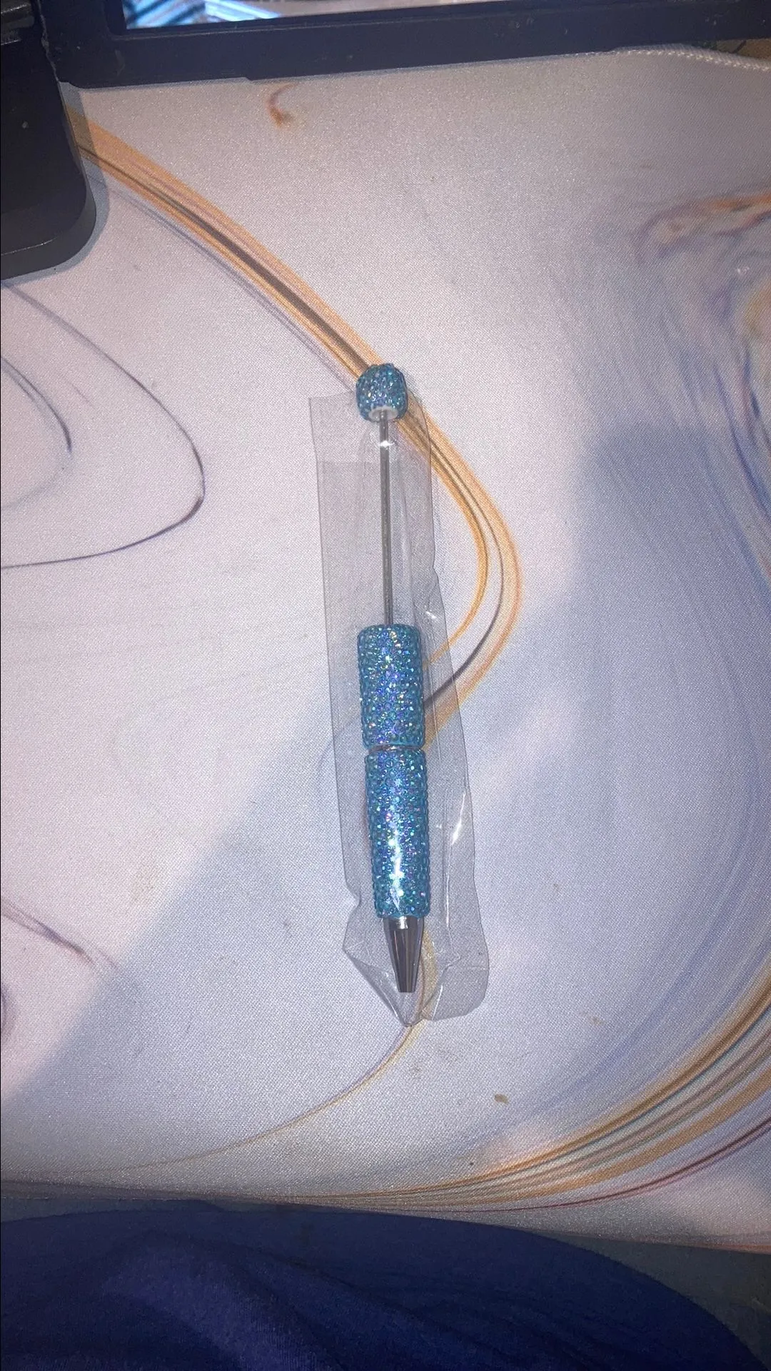 Product image for Rhinestones Blue  Pen