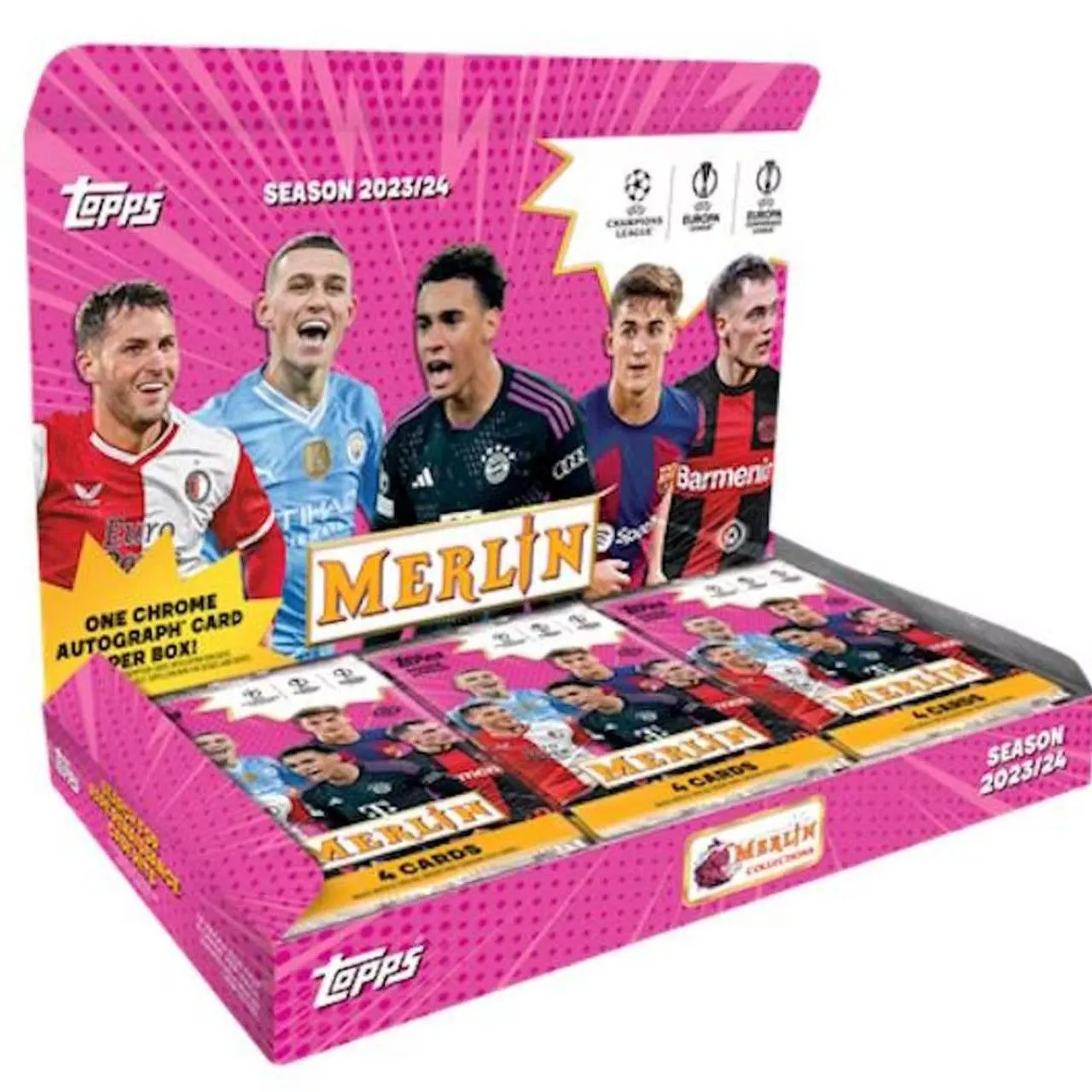 Product image for 2024 TOPPS MERLIN SOCCER HOBBY BOX 