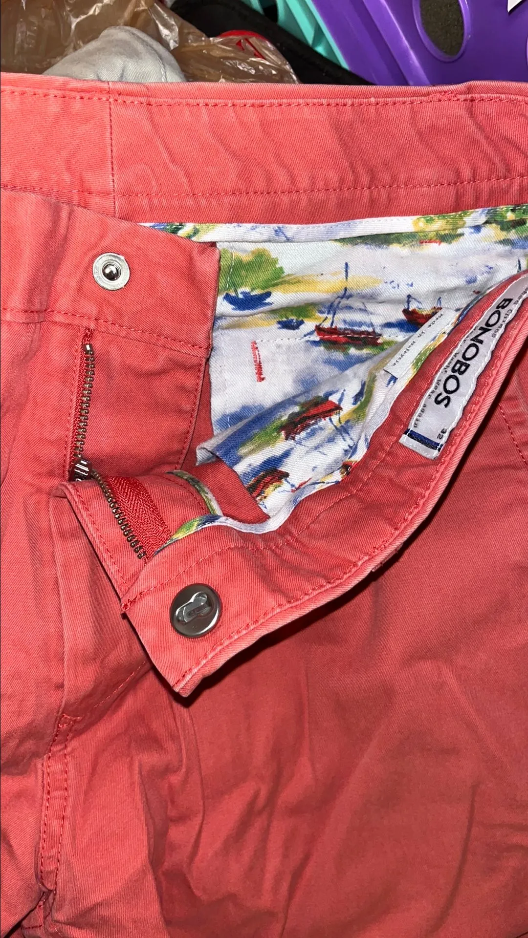 Product image for Bonobos salmon shorts
