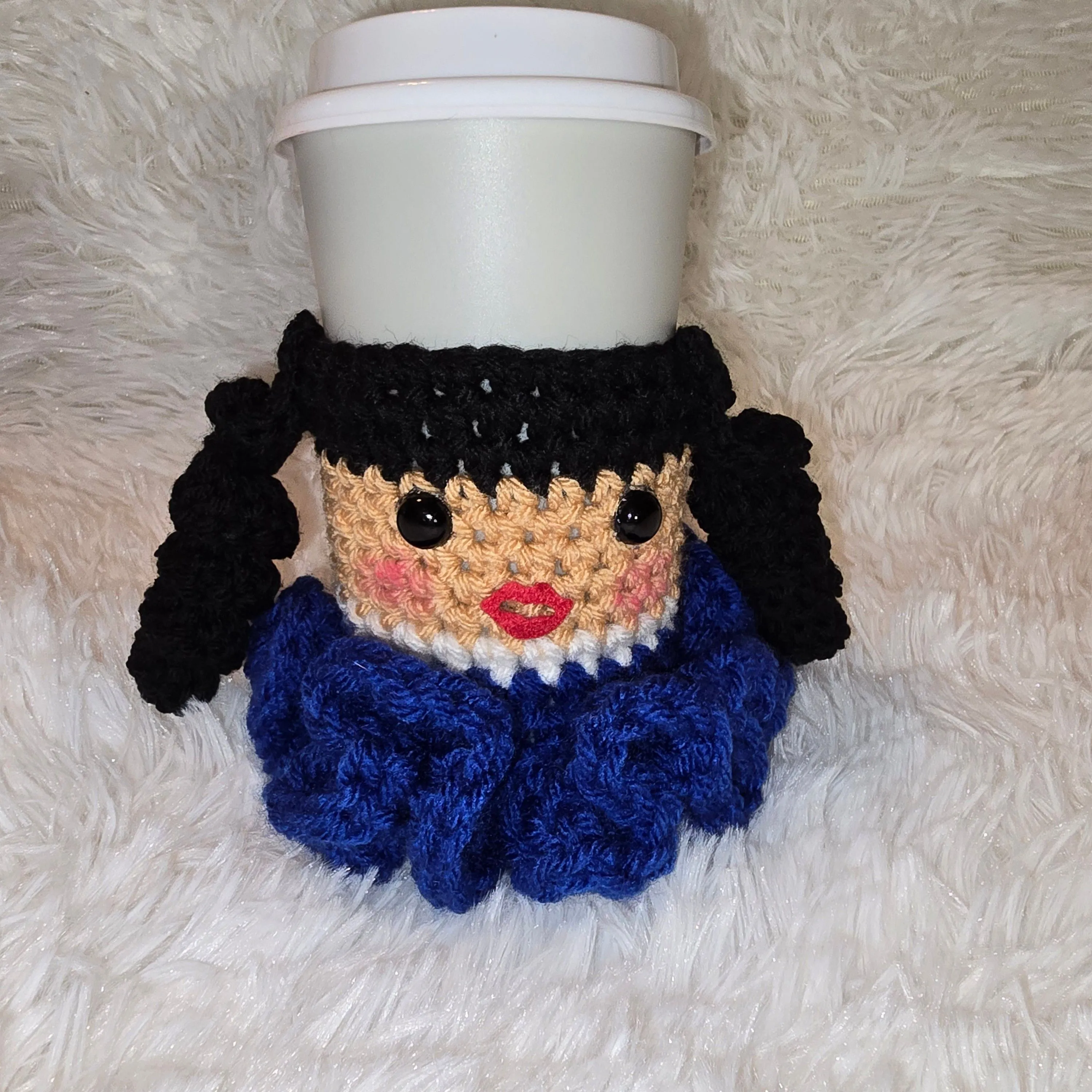 Product image for black curls doll cozy
