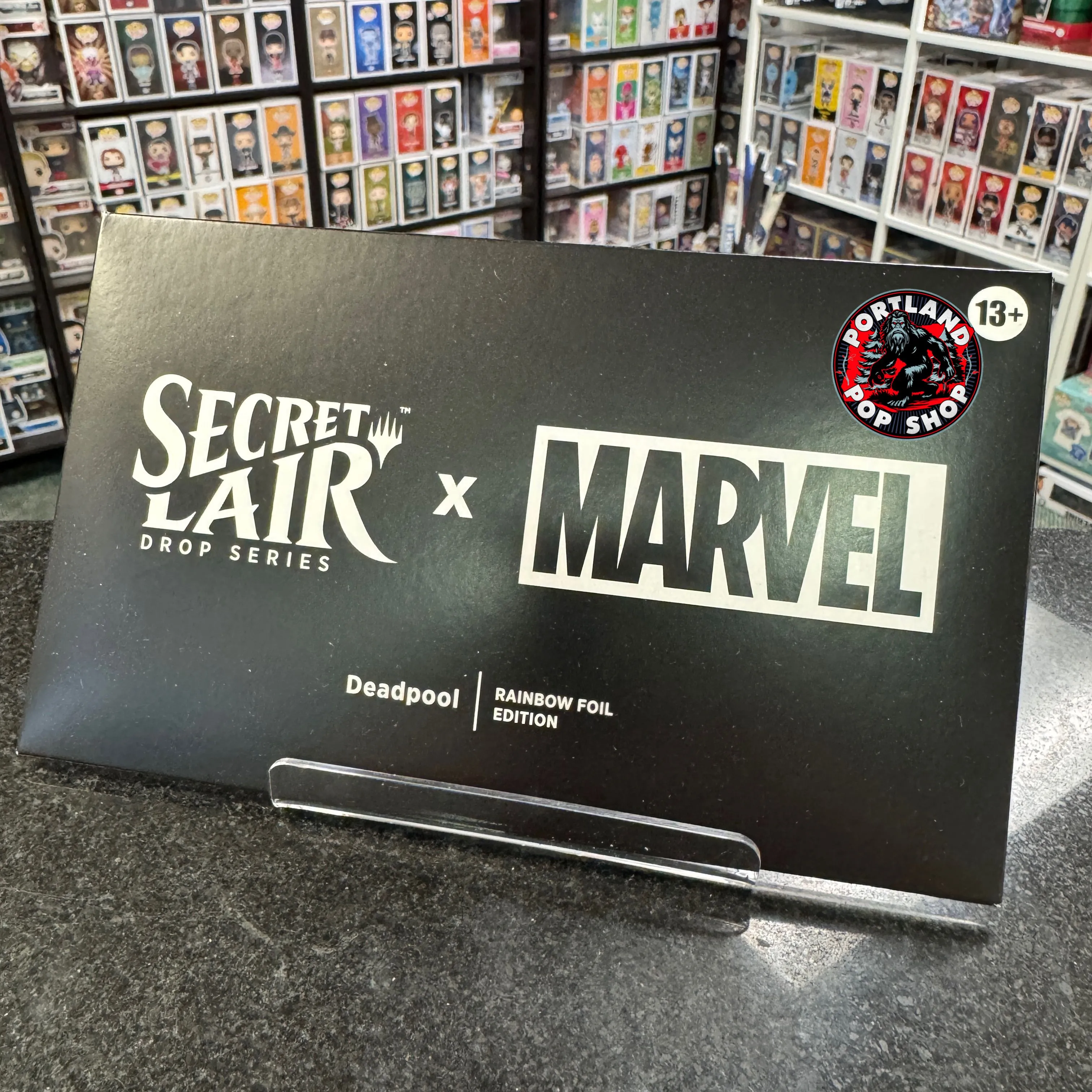 Product image for Magic Secret Lair Deadpool "April Fools" Rainbow Foil Set (5)