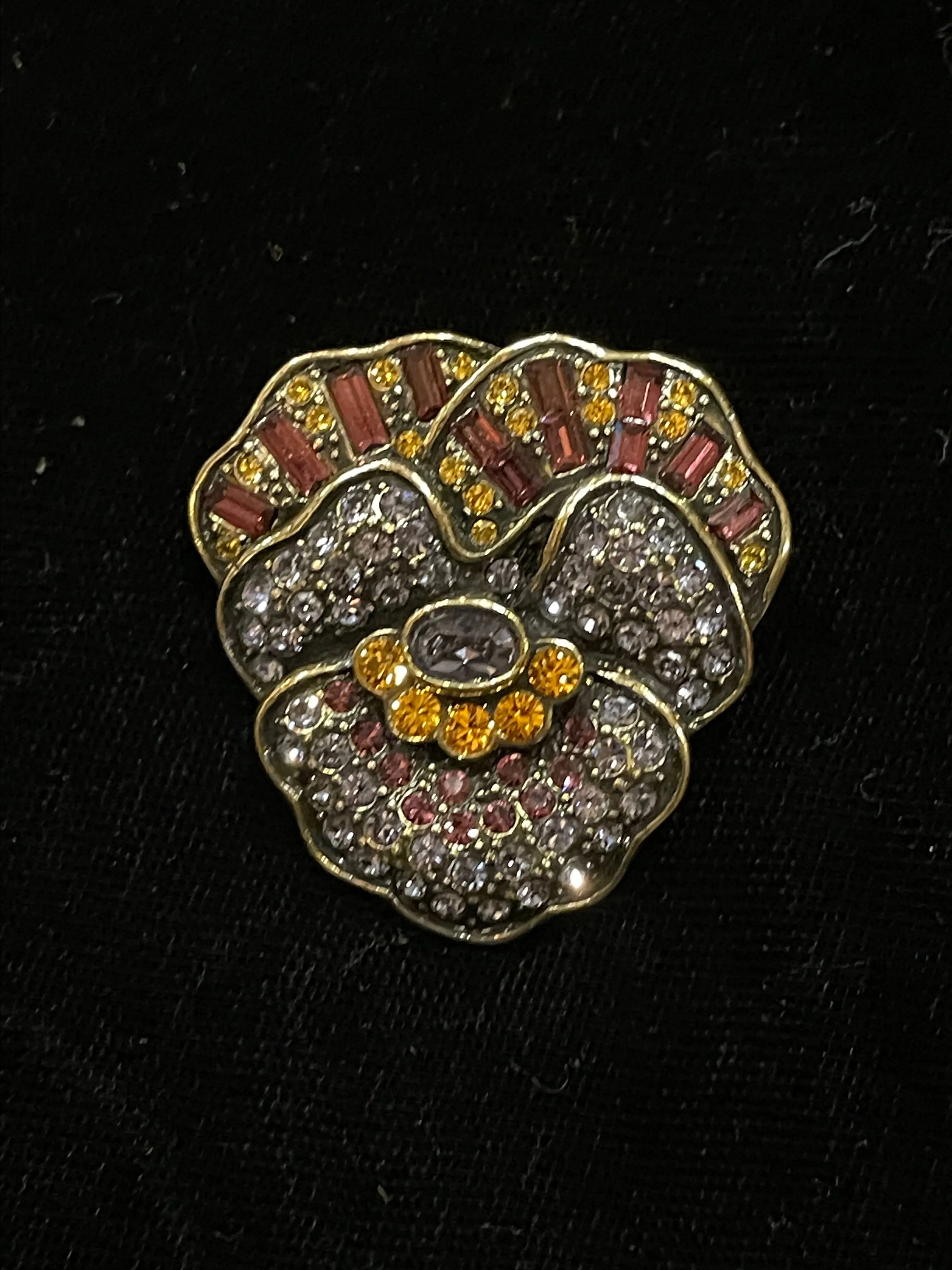 Product image for Heidi Daus Pleasing Pansy Brooch