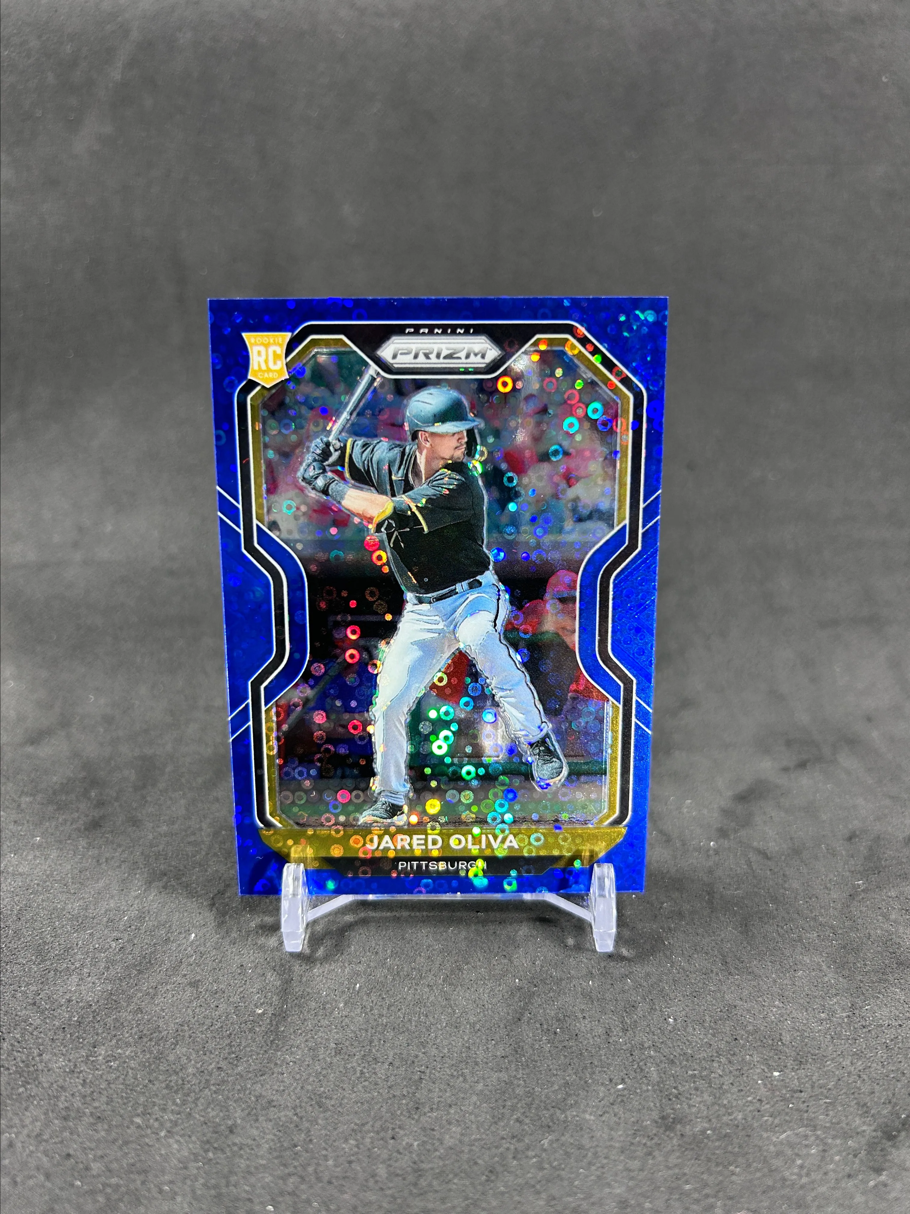 Product image for Jared Oliva RC 2021 Panini Prizm Blue Discos  #70/199