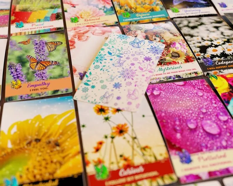 Product image for Feelings In Bloom Oracle Deck | Love Messages | Twin Flames | Soulmates | Spring & Summer | Affirmations | 53 Cards | NEW
