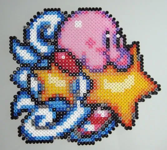 Product image for Perler Bead Kirby Riding Star