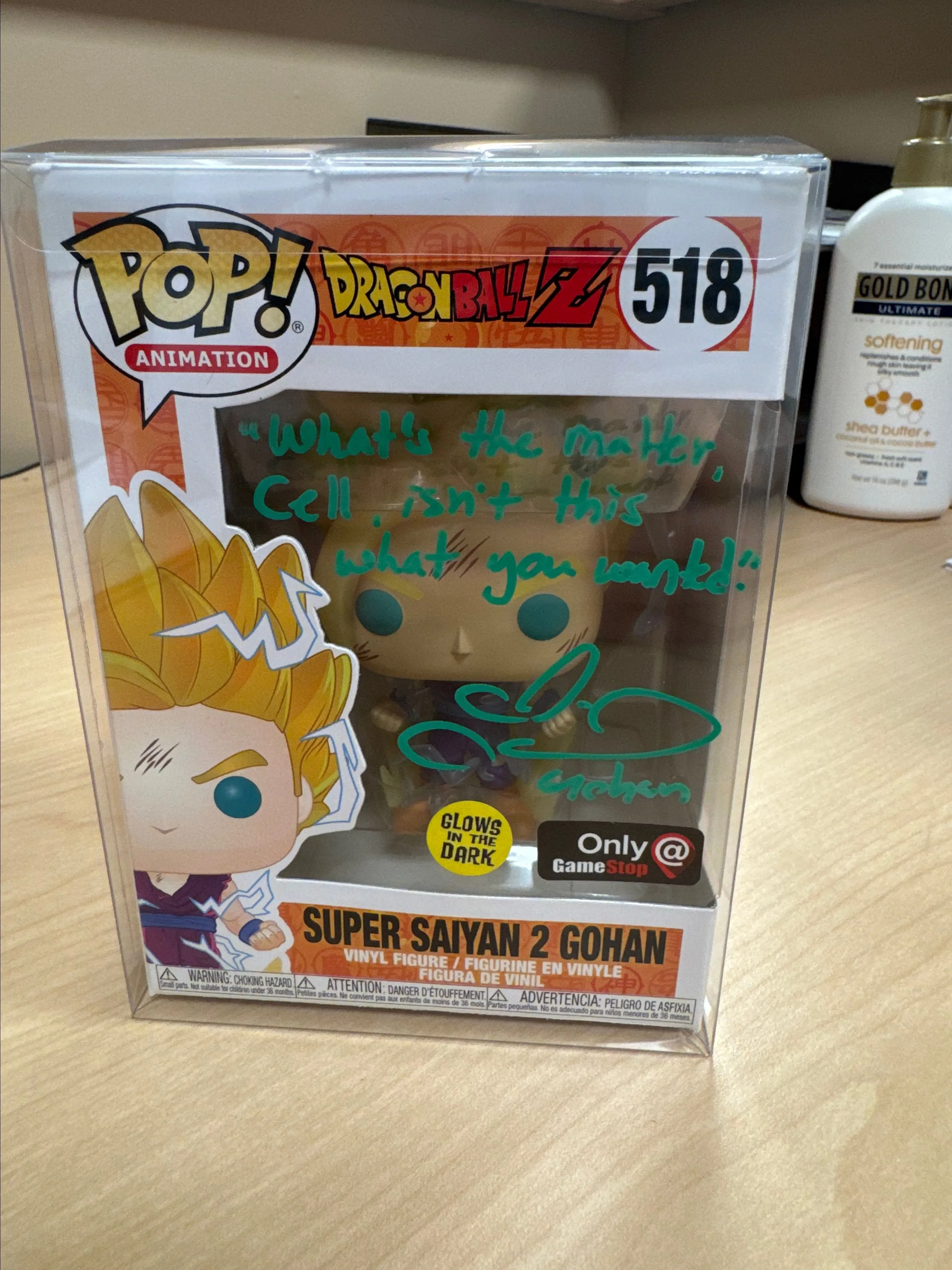 Product image for Super Saiyan 2 Gohan (Glow in the Dark) Gamestop Exclusive {Autographed by Colleen Clinkenbeard}
