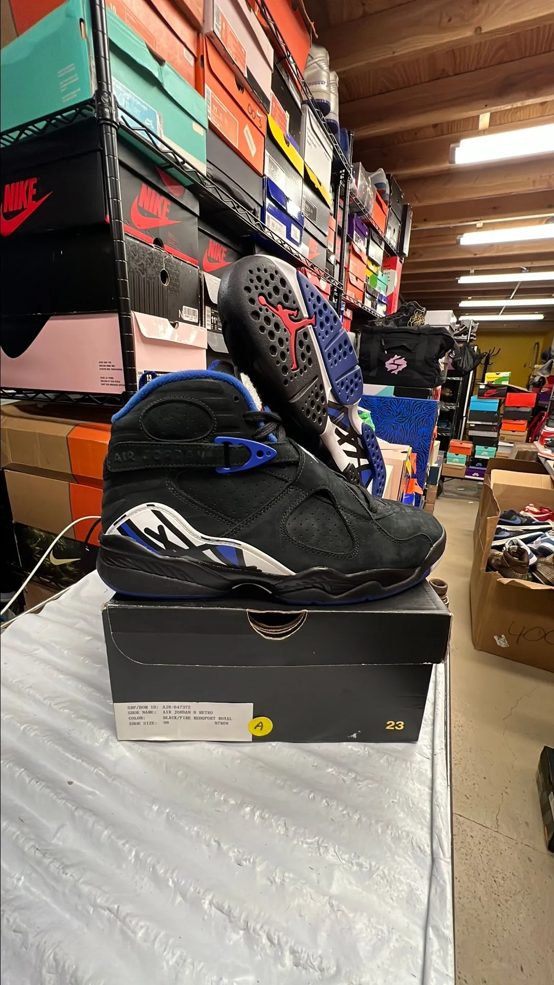 Product image for *1/80 MADE* 2015 AIR JORDAN 8 RETRO "OVO CALIPARI" SIZE 8M (9.5W) BRAND NEW