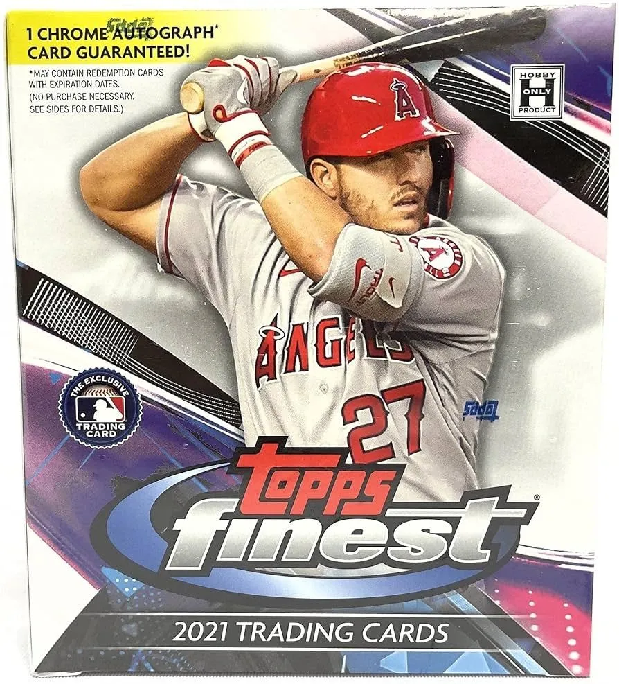 Product image for 2021 Topps Finest MLB Baseball HOBBY box