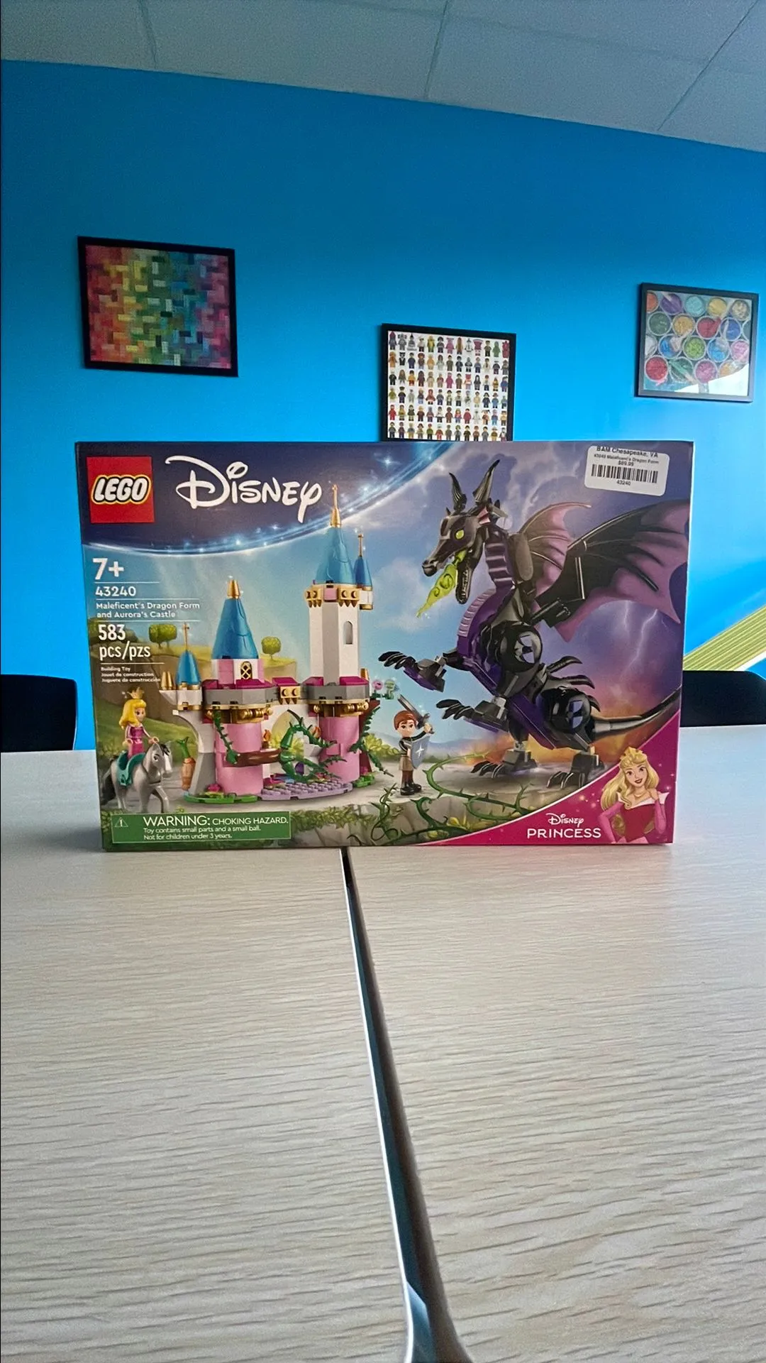 Product image for 43240 Maleficent's Dragon Castle Form and Aurora's Castle