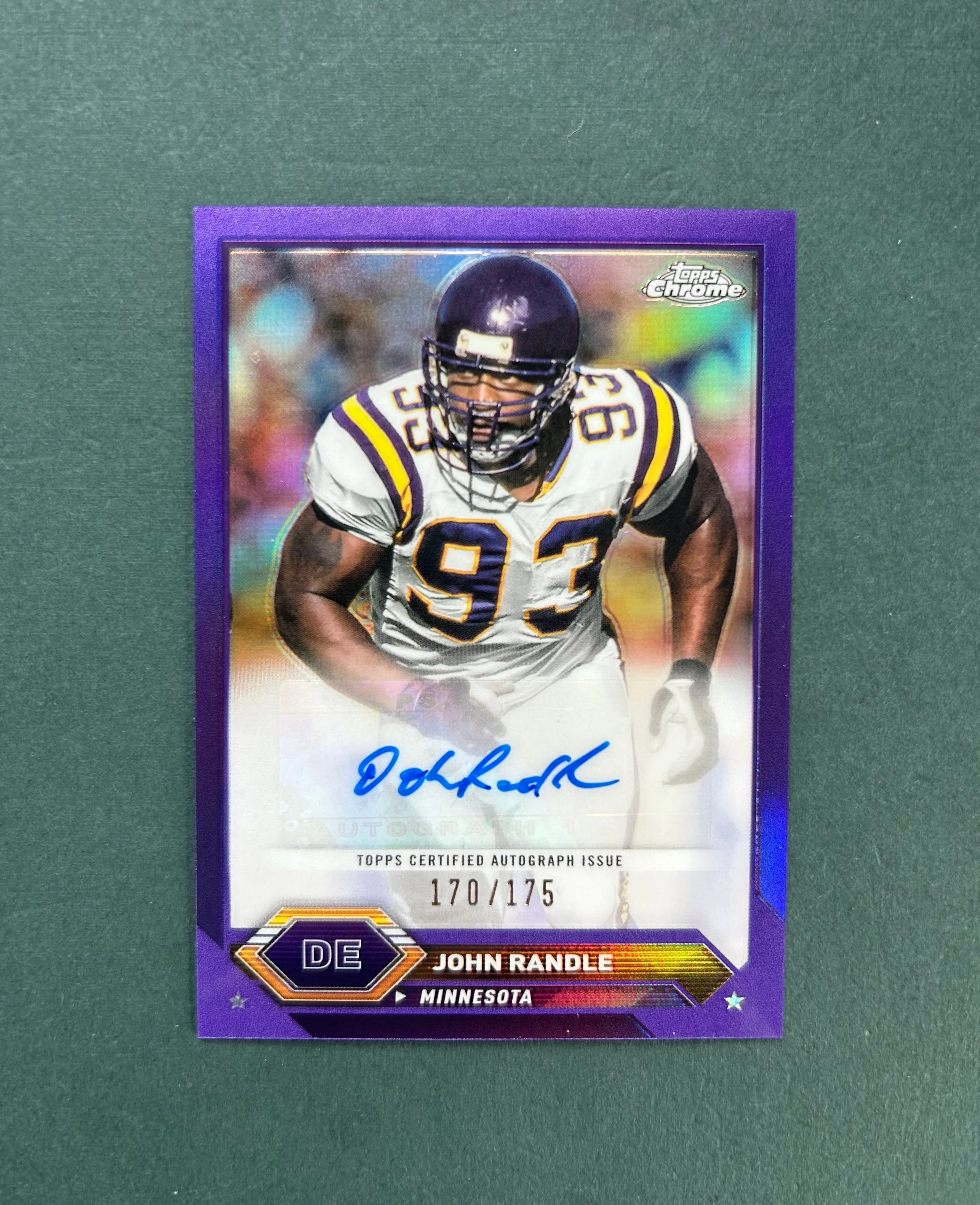 Product image for 2024 Topps Chrome Purple J. Randle signed