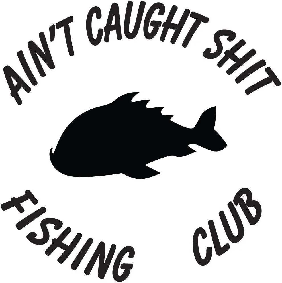 Product image for Caught Shit Fishing Club Vinyl Decal | 5.5 X 5.5 inches