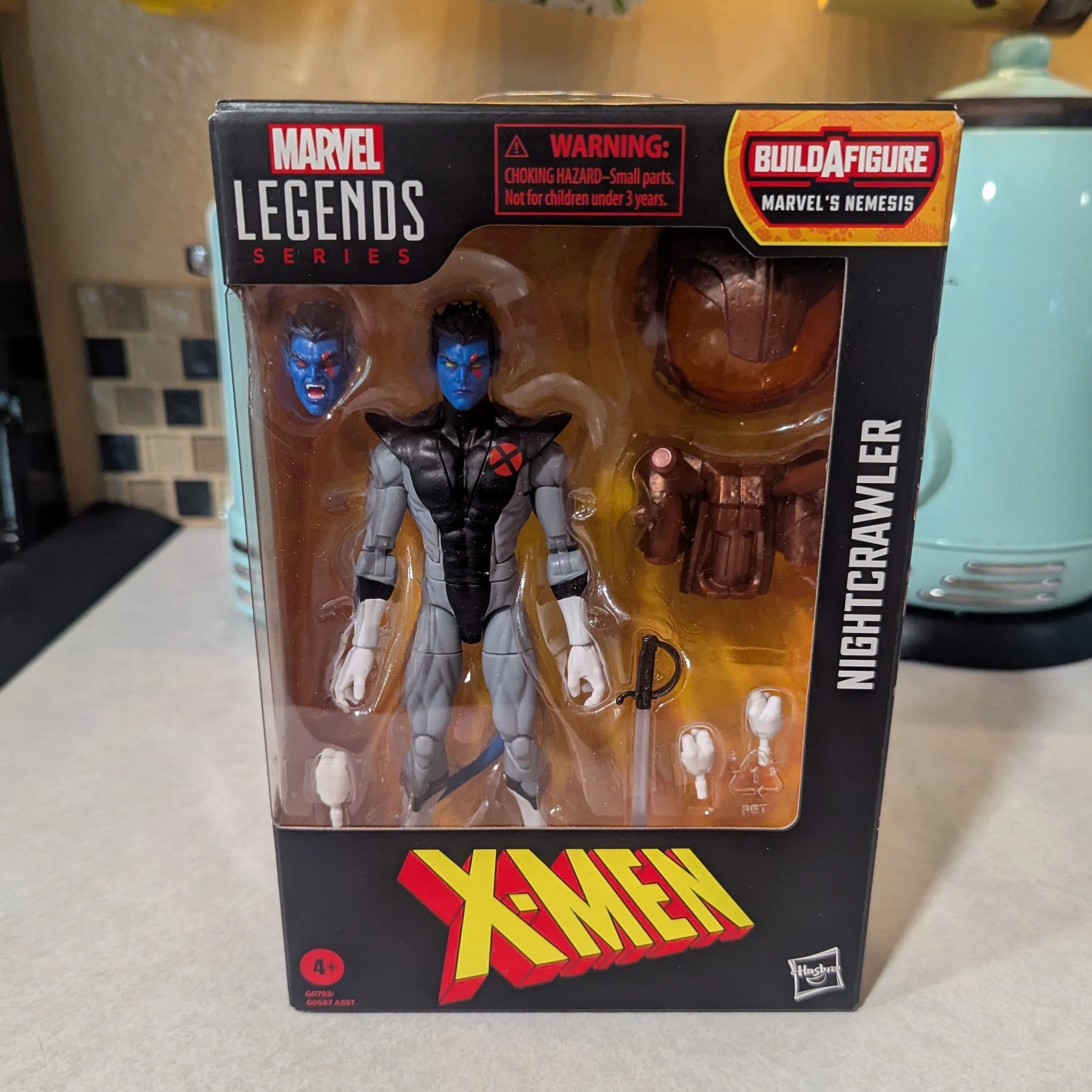 Product image for Hasbro Marvel Legends Nightcrawler with Nemesis Build a Figure piece