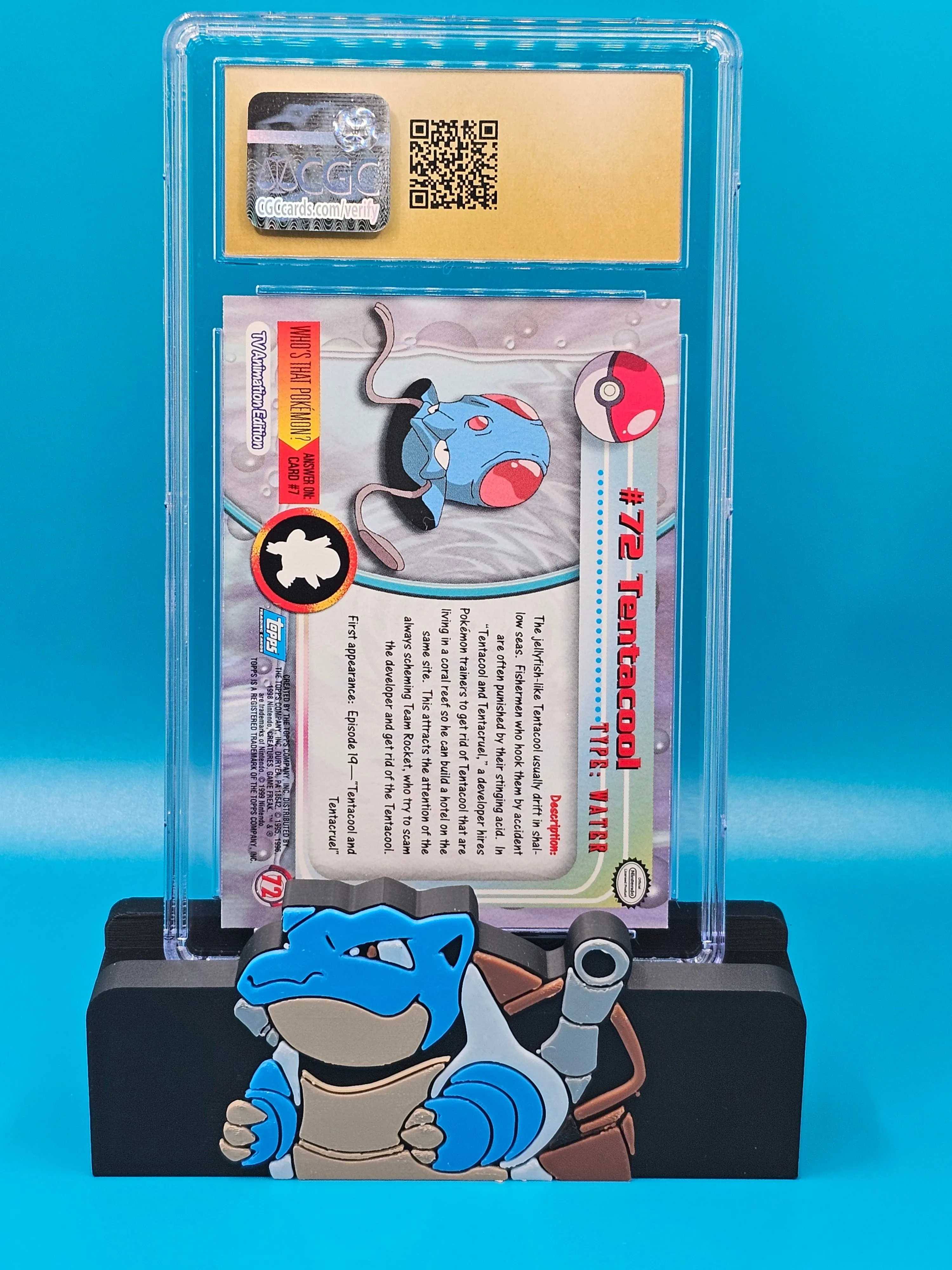 Slab: Pokemon: Tentacool: Topps: Series 1: Silver Foil CGC PRISTINE 10: POP  1!  Whatnot: Shop, Sell, Connect