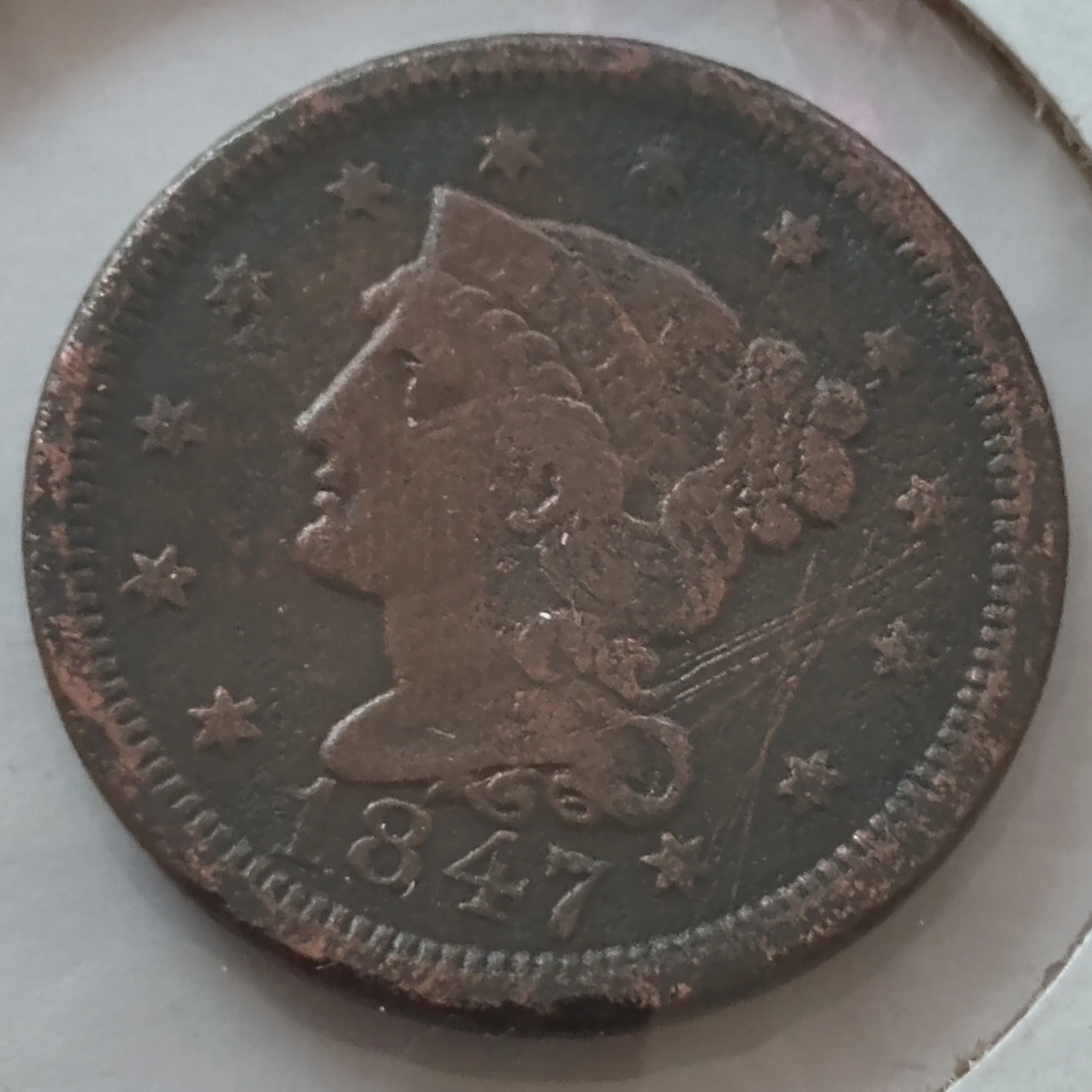 Product image for 1847 Braided Hair Large Cent. a5