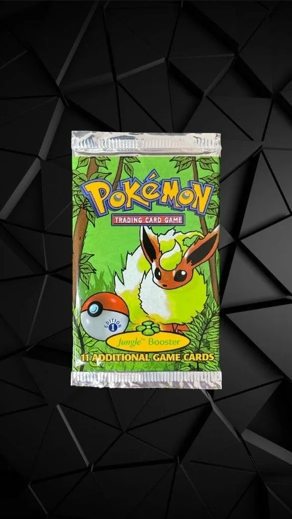 Product image for 1st Edition Jungle Booster Pack (GUARANTEED HOLO)