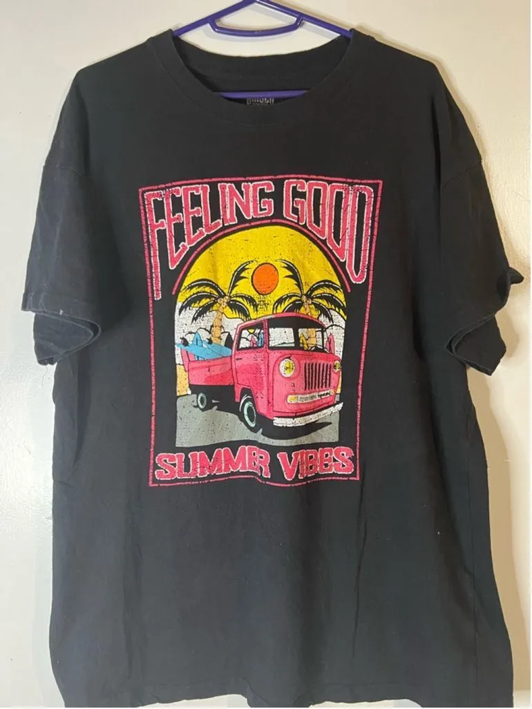 Product image for Men's Brisco Brands T-shirt XL Black Summer Vibes