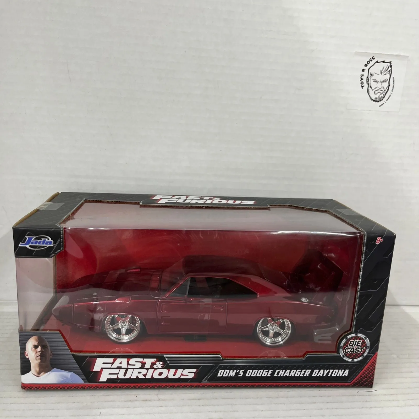 Product image for 1969 DODGE CHARGER DAYTONA RED "FAST & FURIOUS " 1/24 DIECAST MODEL JADA