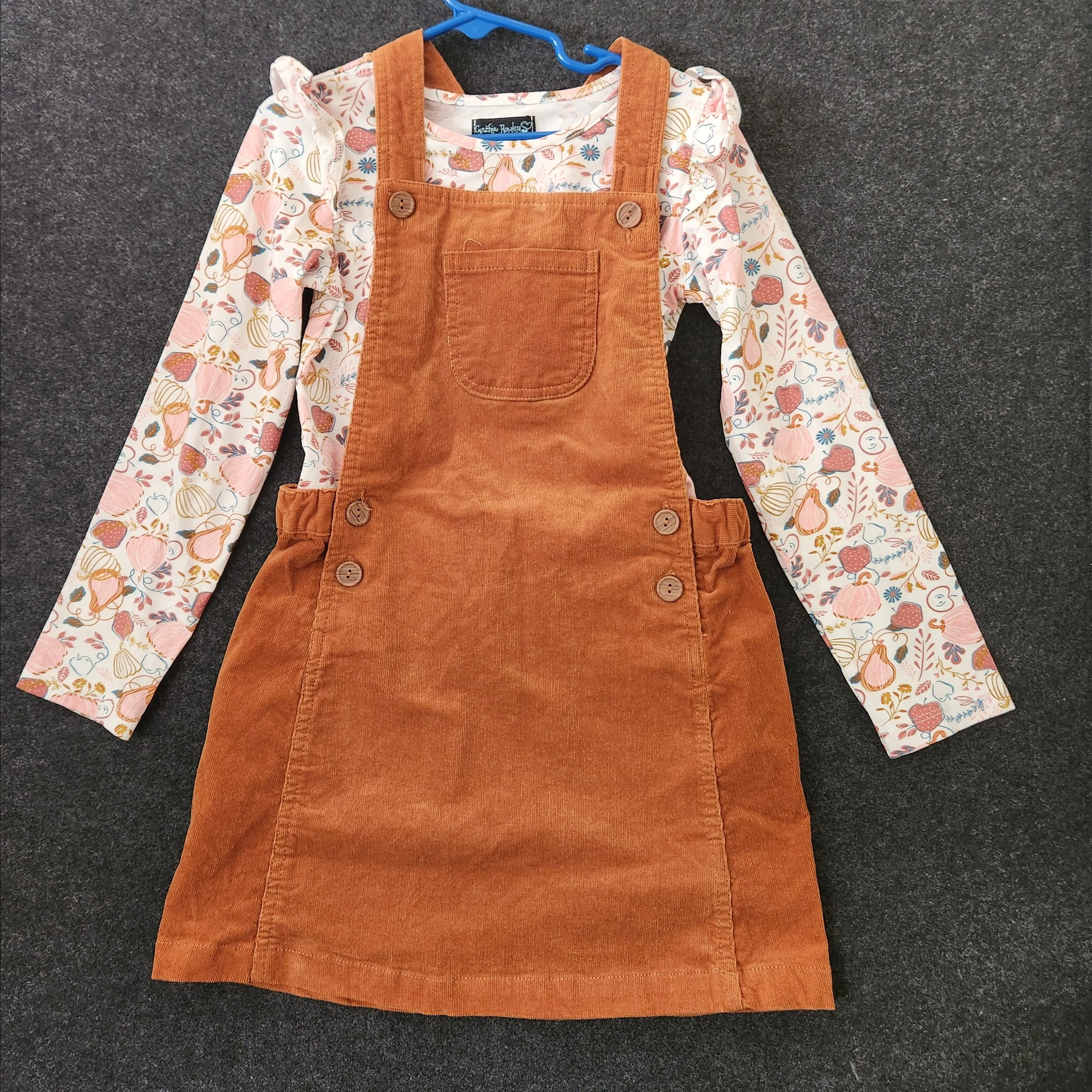 Product image for Cynthia Rowley Harvest Style shirt w/ Courduroy Skirtall Size 6