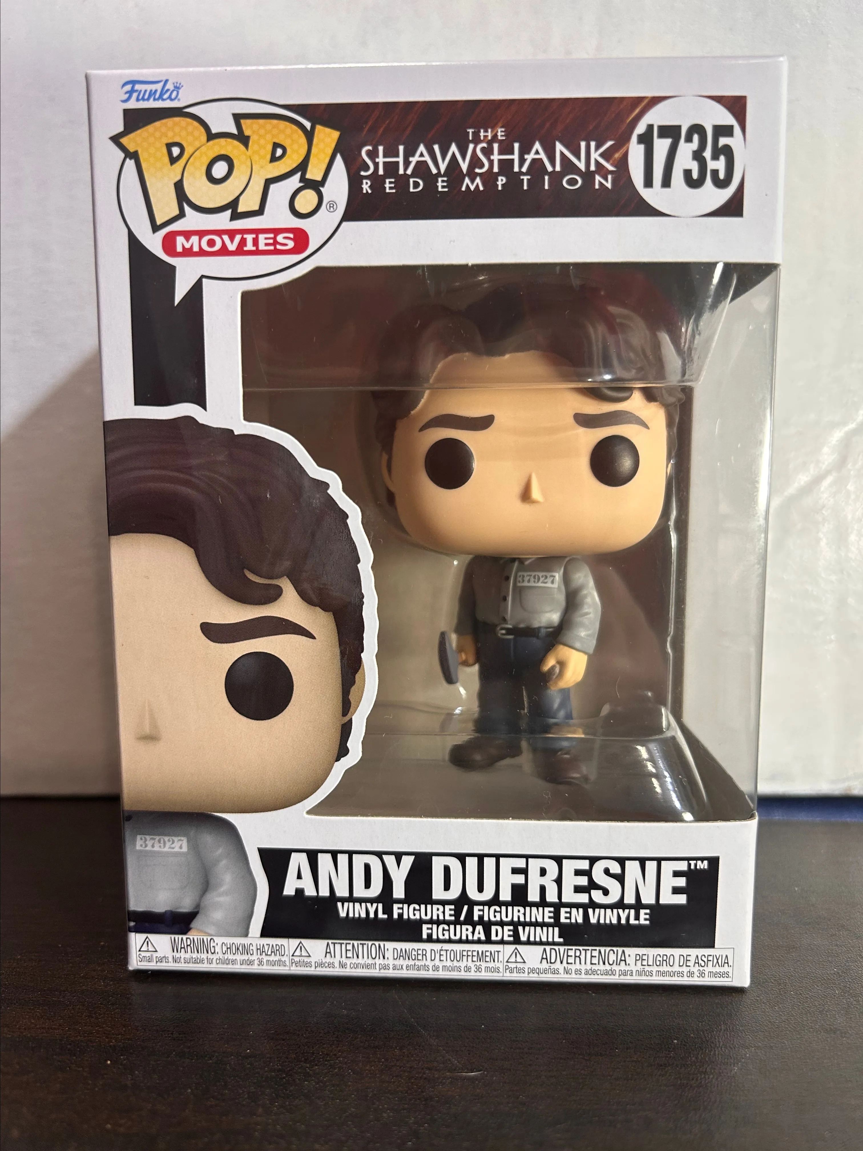 Product image for Andy Dufresne The Shawshank Redemption Movies Funko Pop 1735 With Protector