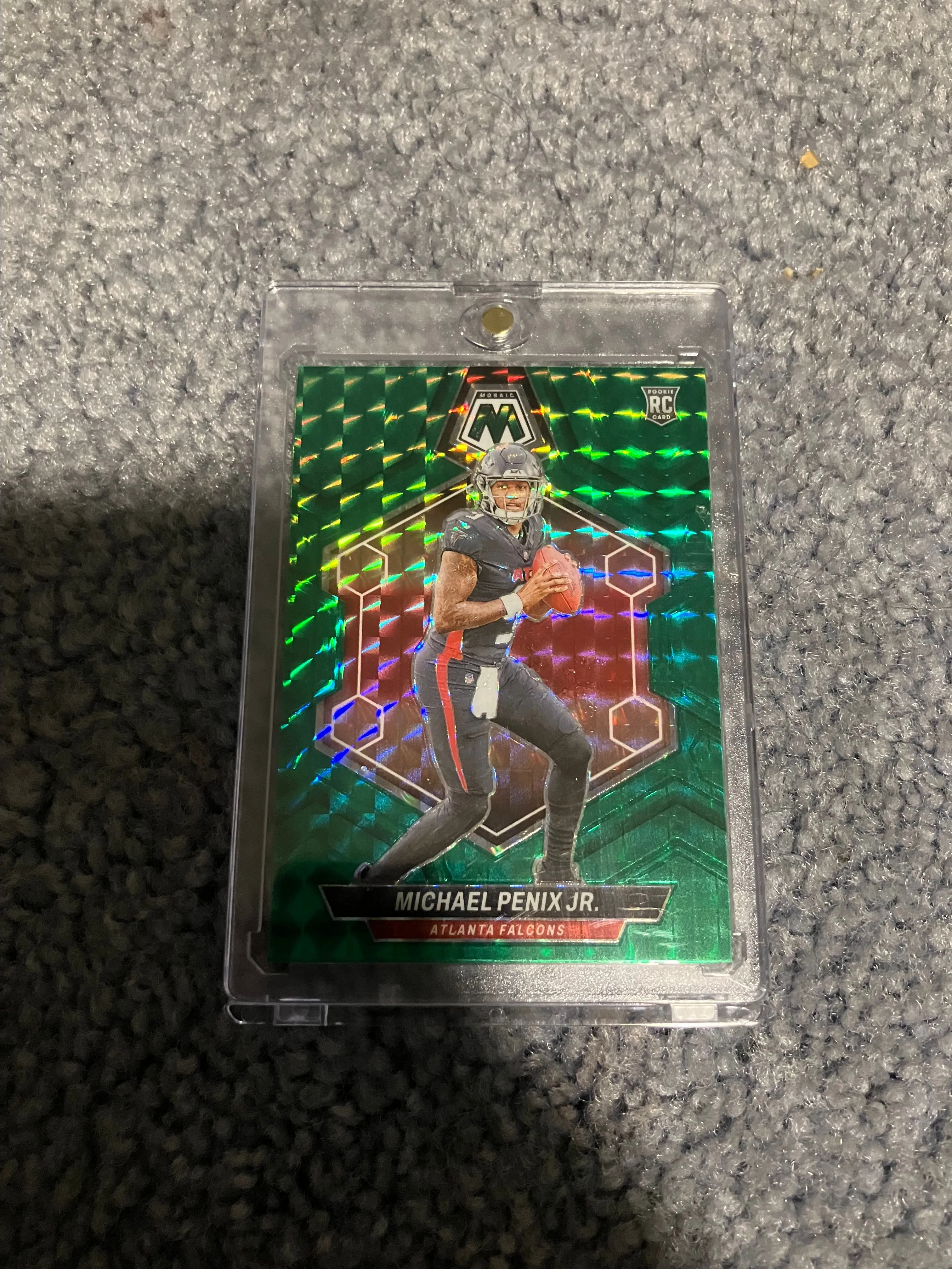 Product image for michael penix jr green mosaic rookie