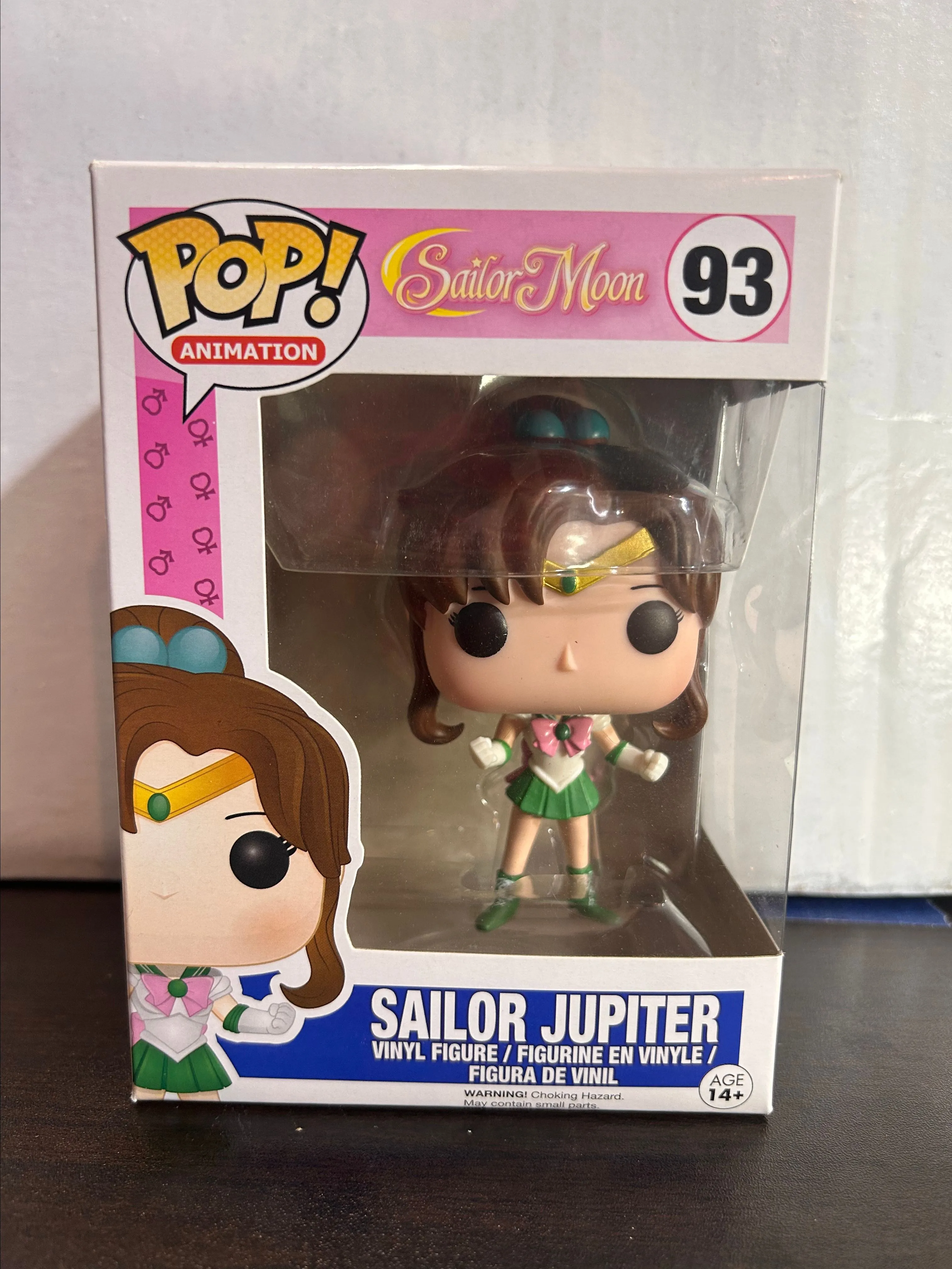 Product image for Sailor Jupiter Sailor Moon Animation Vaulted Funko Pop 93 With Protector
