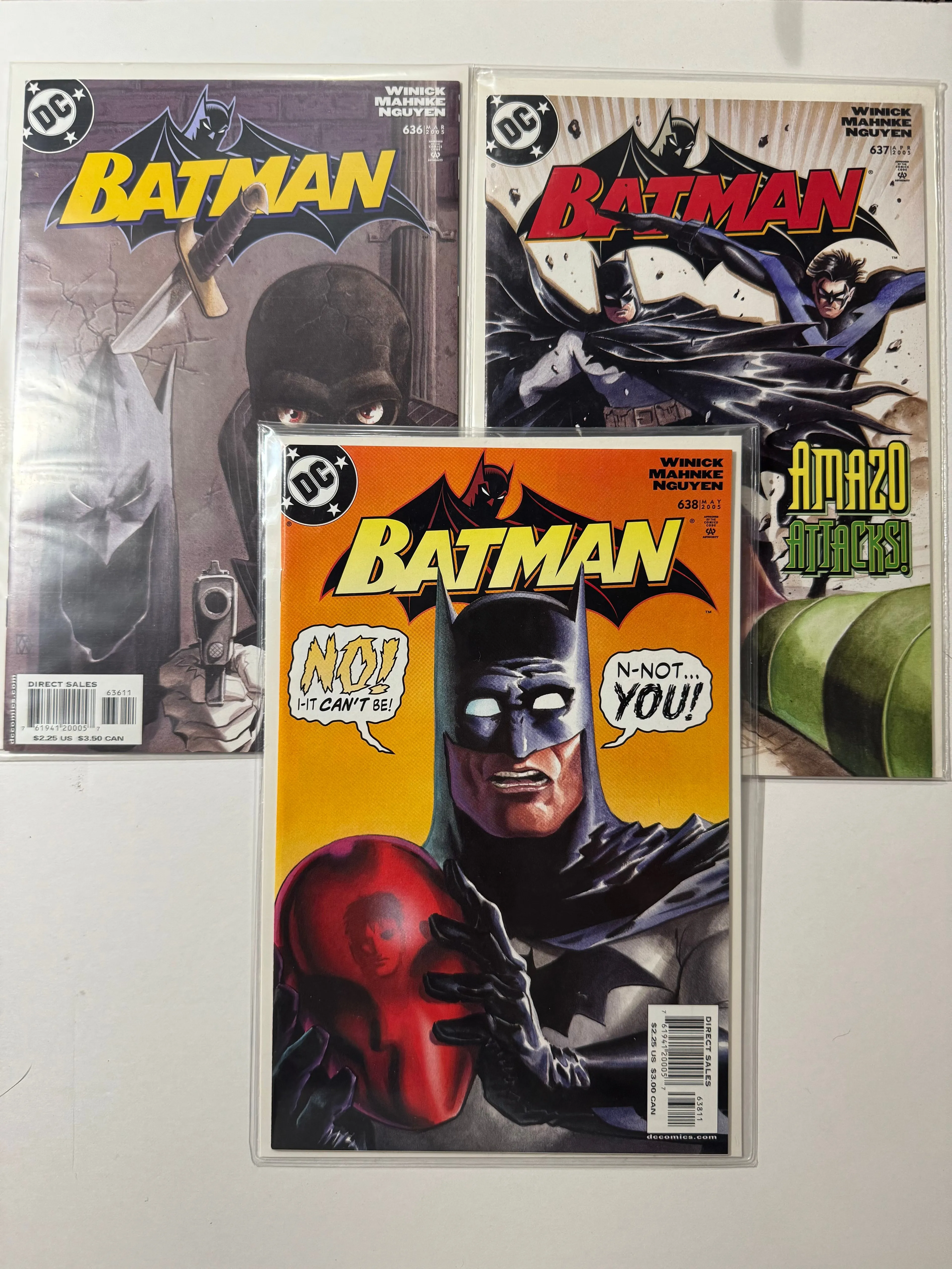 Product image for Batman #636–638 (2005) – Red Hood Returns! Jason Todd Resurrection Arc