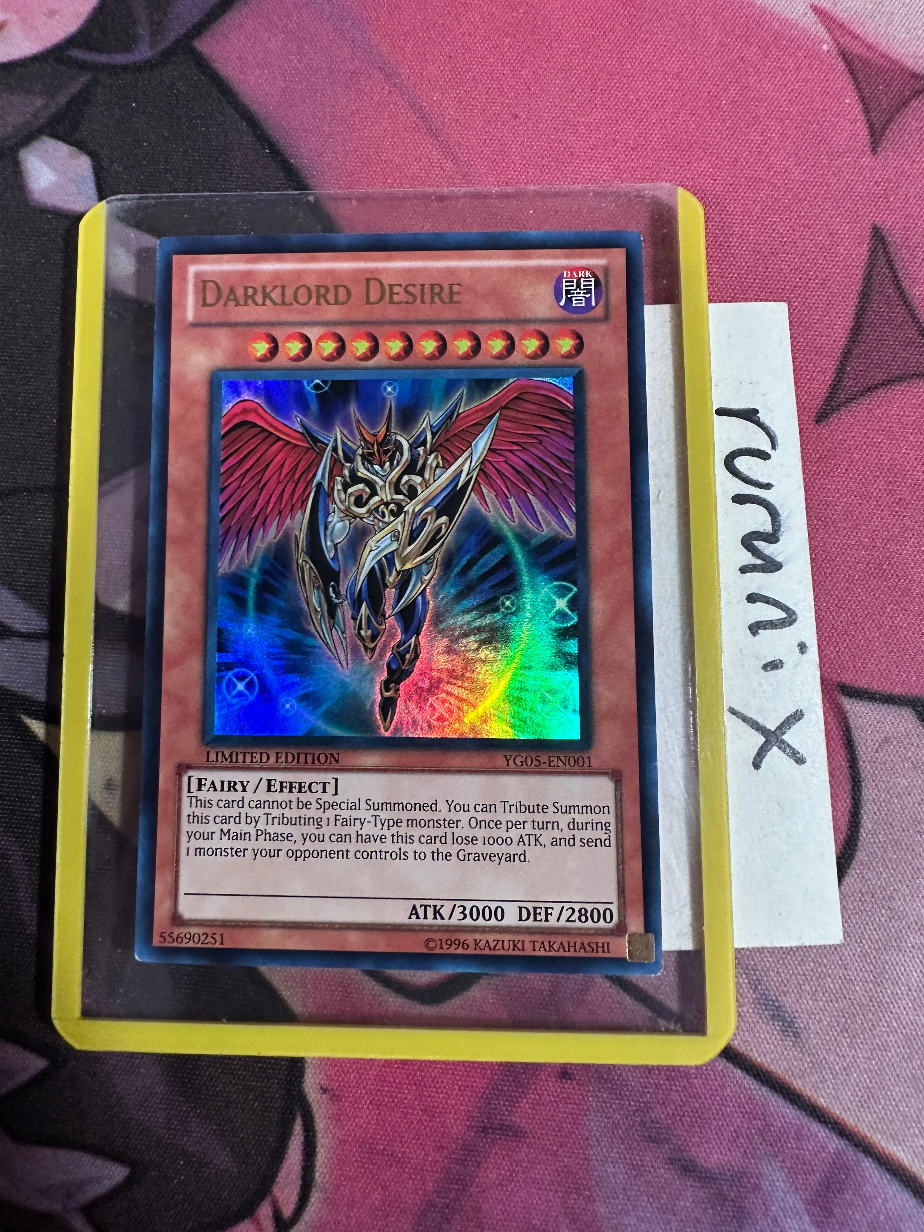 LP Yugioh Darklord Desire YG05-EN001 Vintage Ultra Rare Yu-Gi-Oh! GX Manga  Promotional Cards  Whatnot: Shop, Sell, Connect