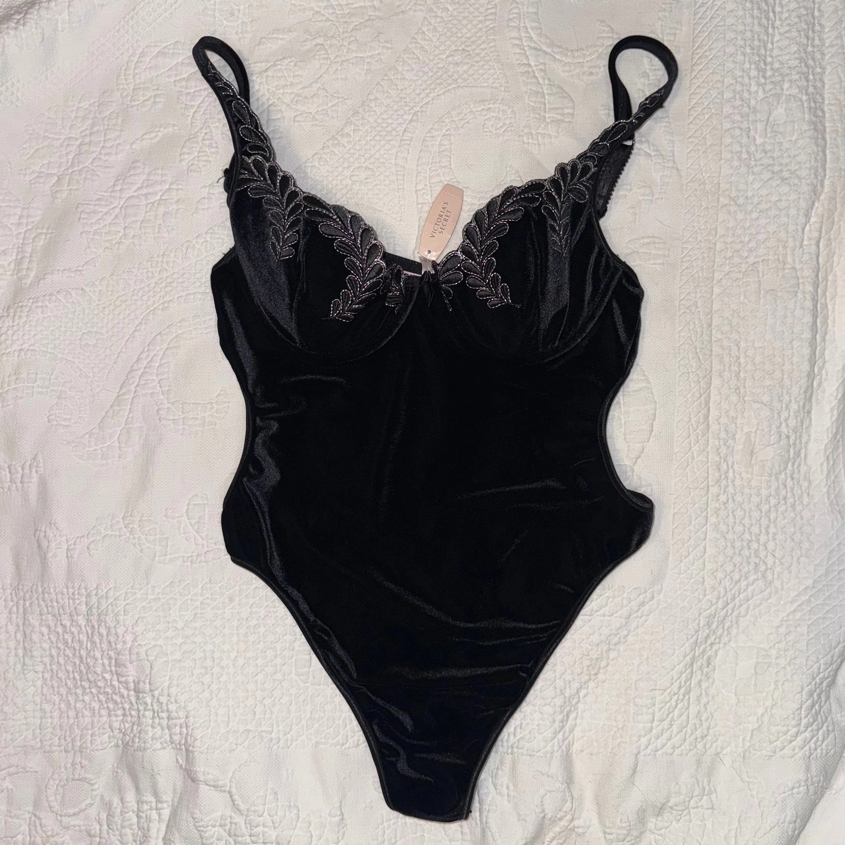 Product image for 14. Deadstock Victoria's Secret Velour Bodysuit