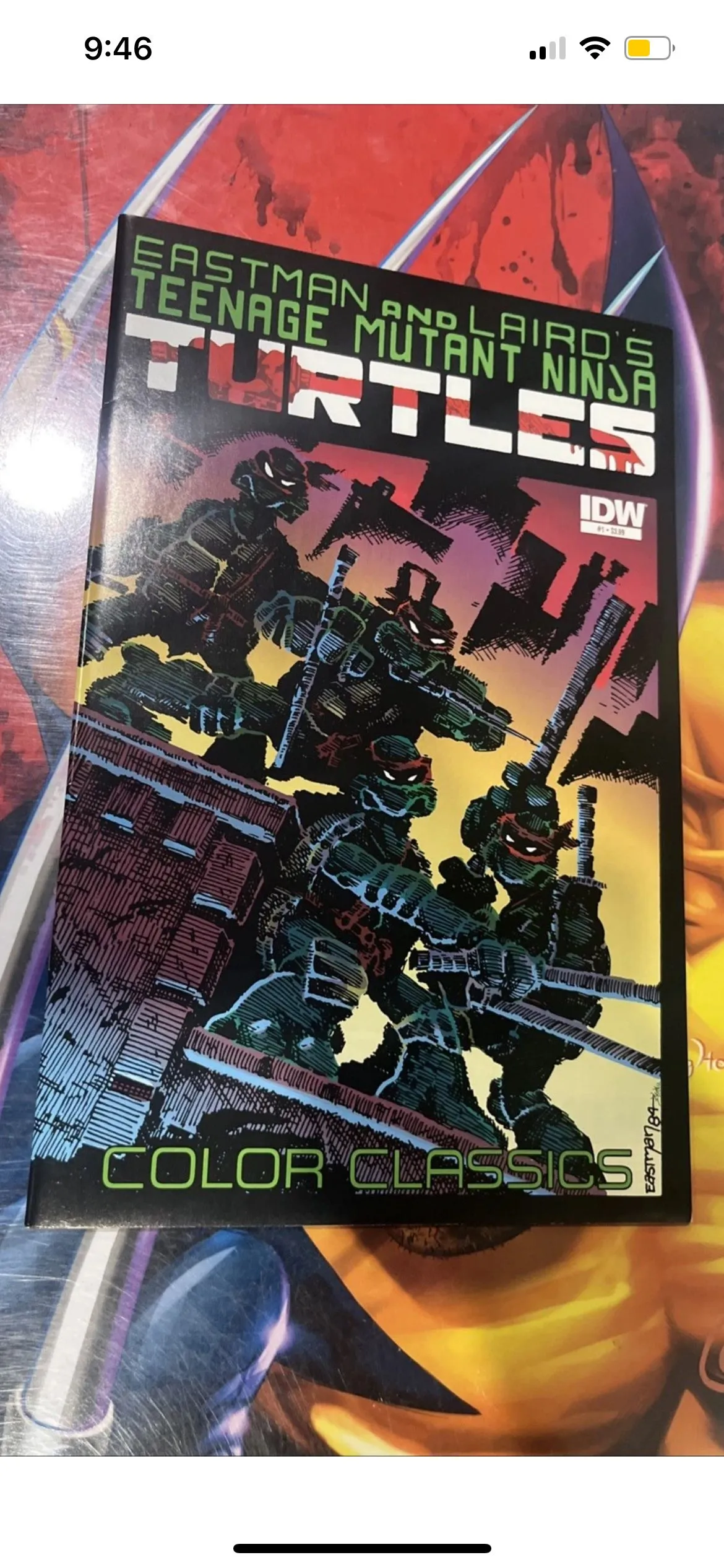 Product image for TEENAGE MUTANT NINJA TURTLES COLOR CLASSICS VOL #1 Comic / Graphic Novel IDW TPB
