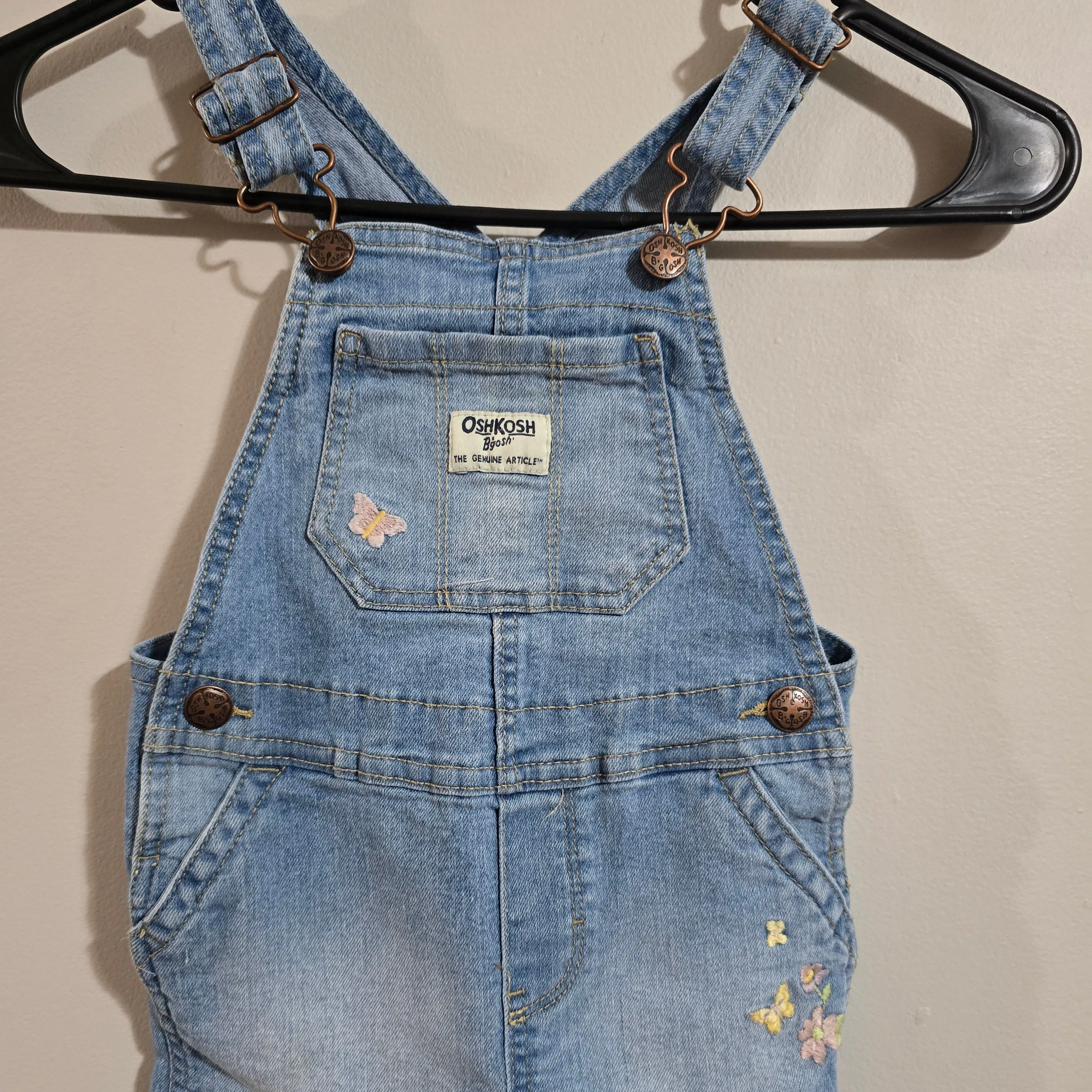 Product image for OshKosh Overalls Butterfly Embroidery Sz 3T
