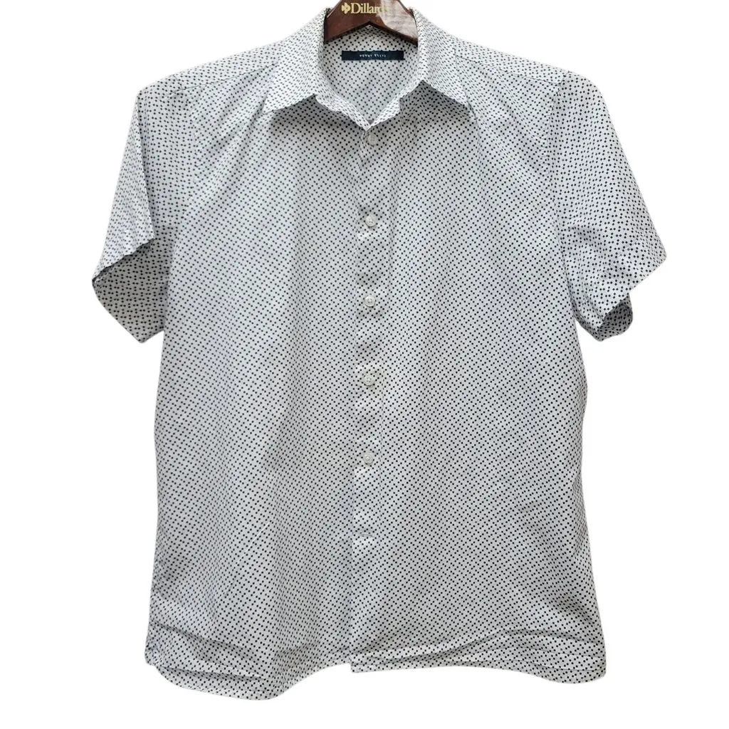 Product image for Perry Ellis Men's Button-Up Short Sleeves Shirt Size Large Pre-owned Condition