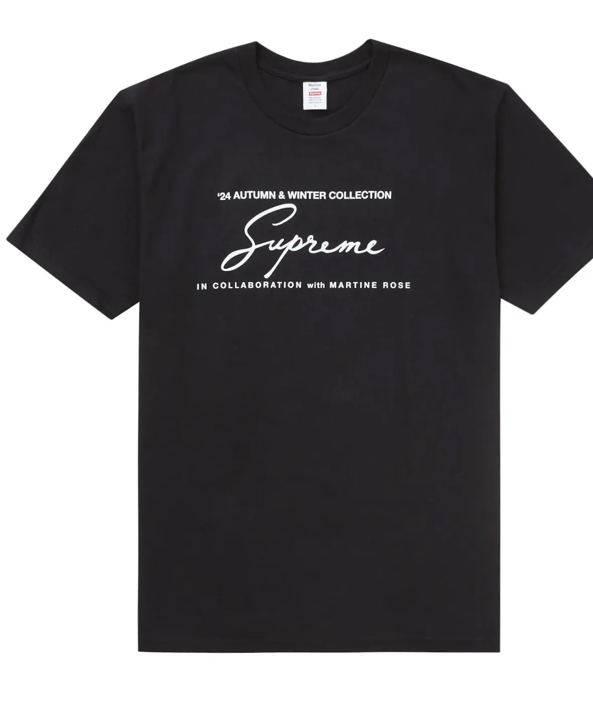 Product image for Supreme Martine Rose Tee 'Black' Size XL
