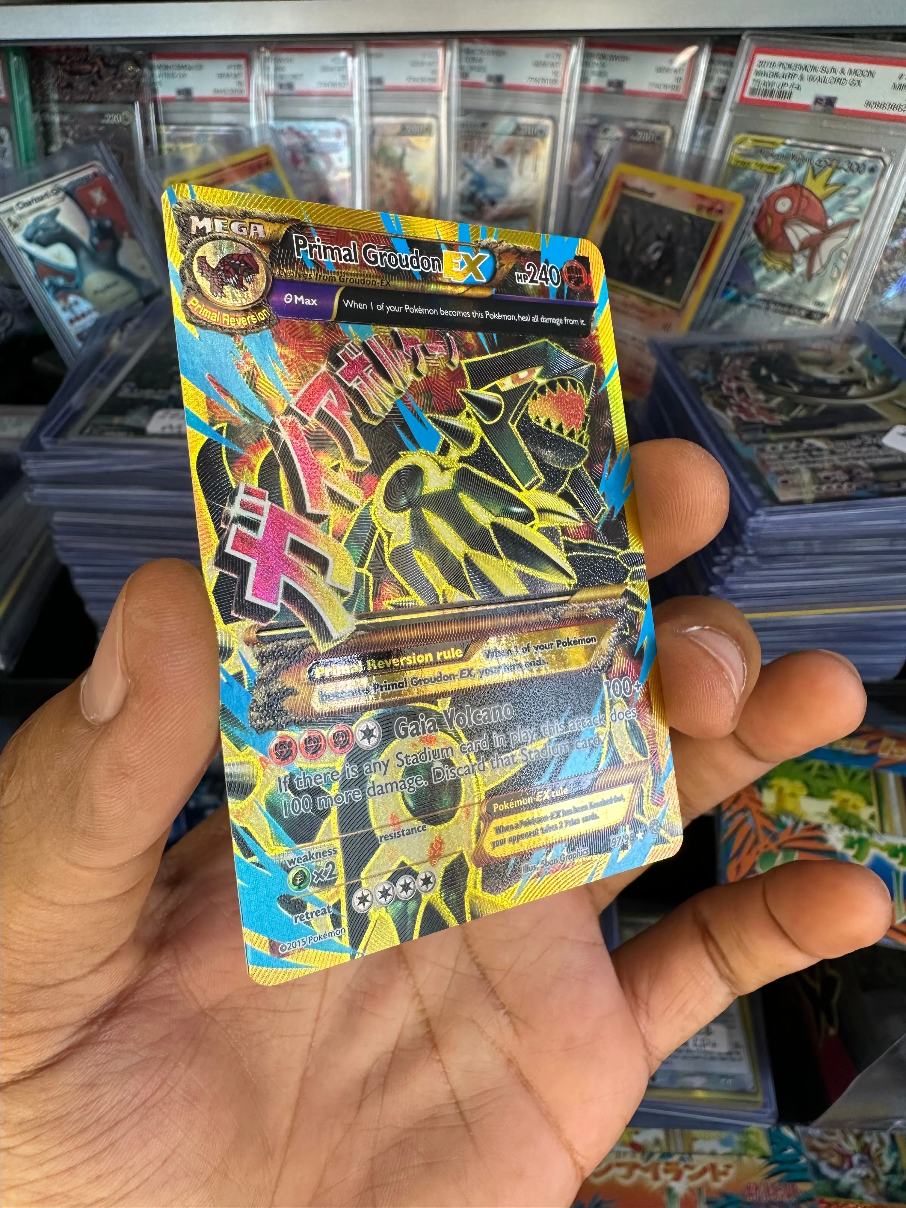 MEGA Primal Groudon EX #97 - Shiny Full Art - XY - Ancient Origins   Whatnot: Shop, Sell, Connect
