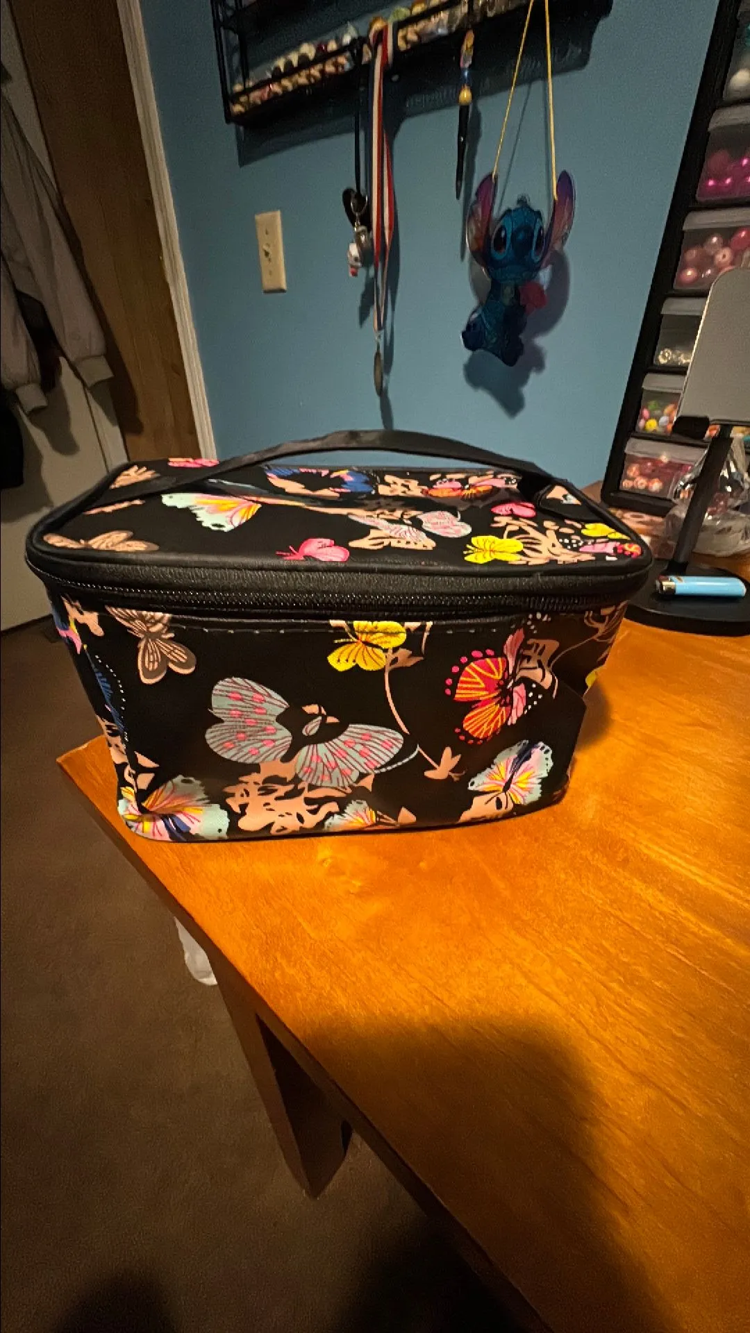 Product image for Butterfly makeup bag