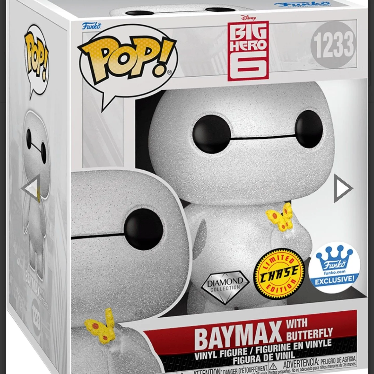 Product image for Big Hero 6 : Baymax with Butterfly (Dimond & Funko Exclusive & Chase)