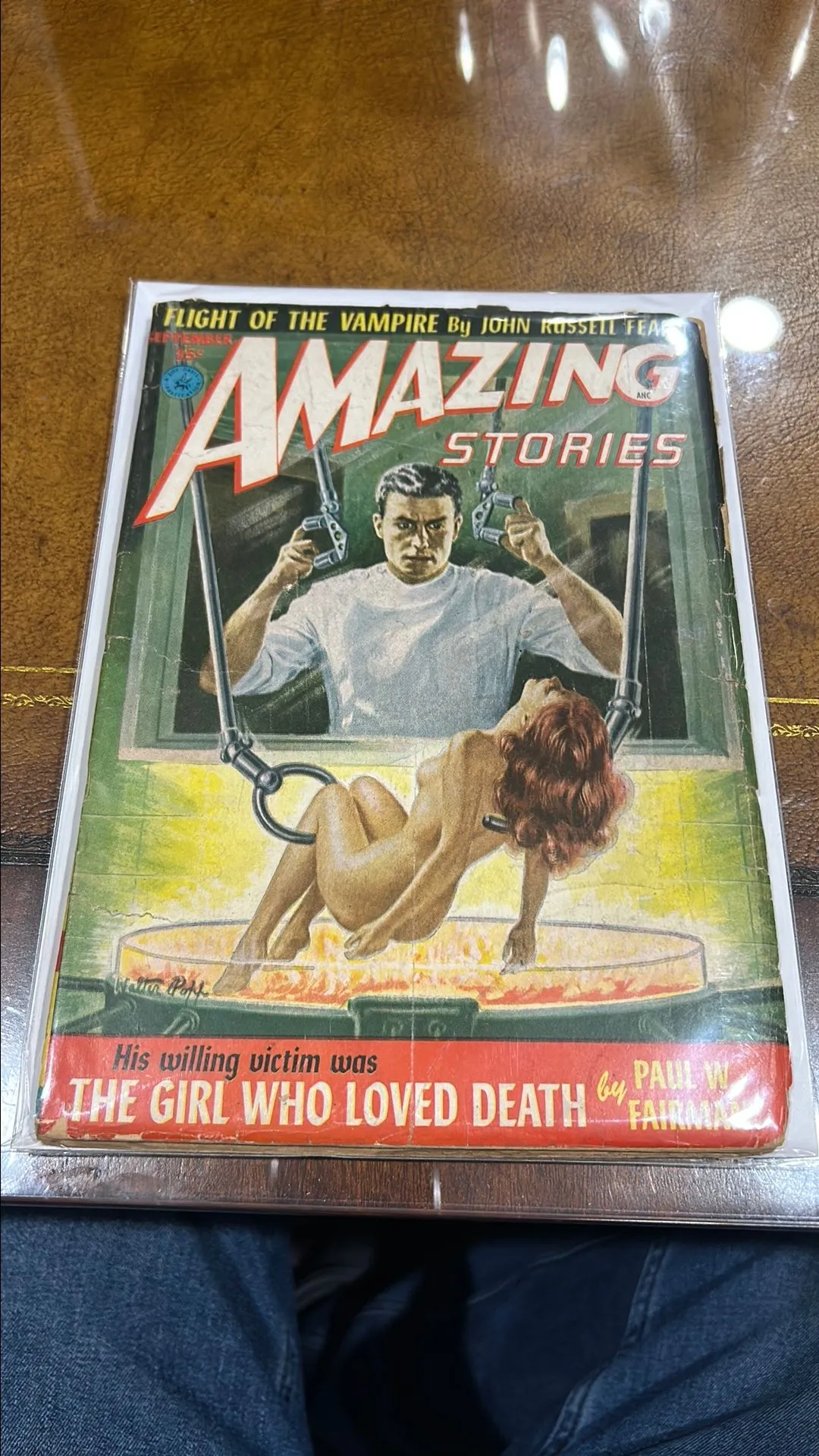 Product image for Amazing Stories September 1952! The claw cover