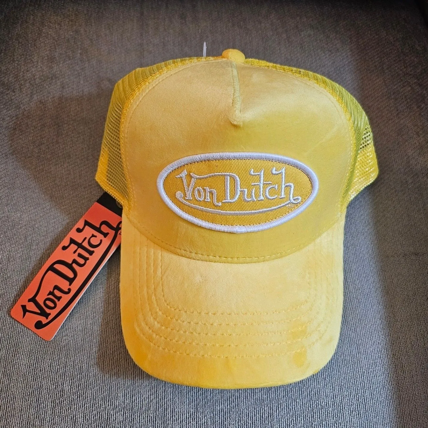 Product image for Official Yellow Velvet Von Dutch Hat