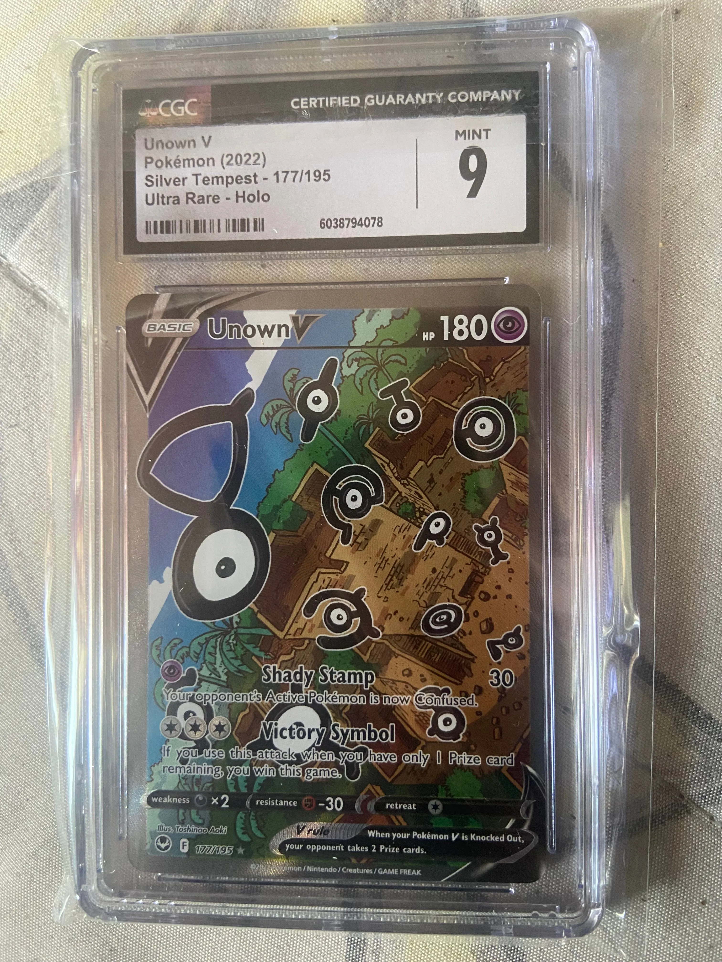 Product image for Unown v alt art cgc 9
