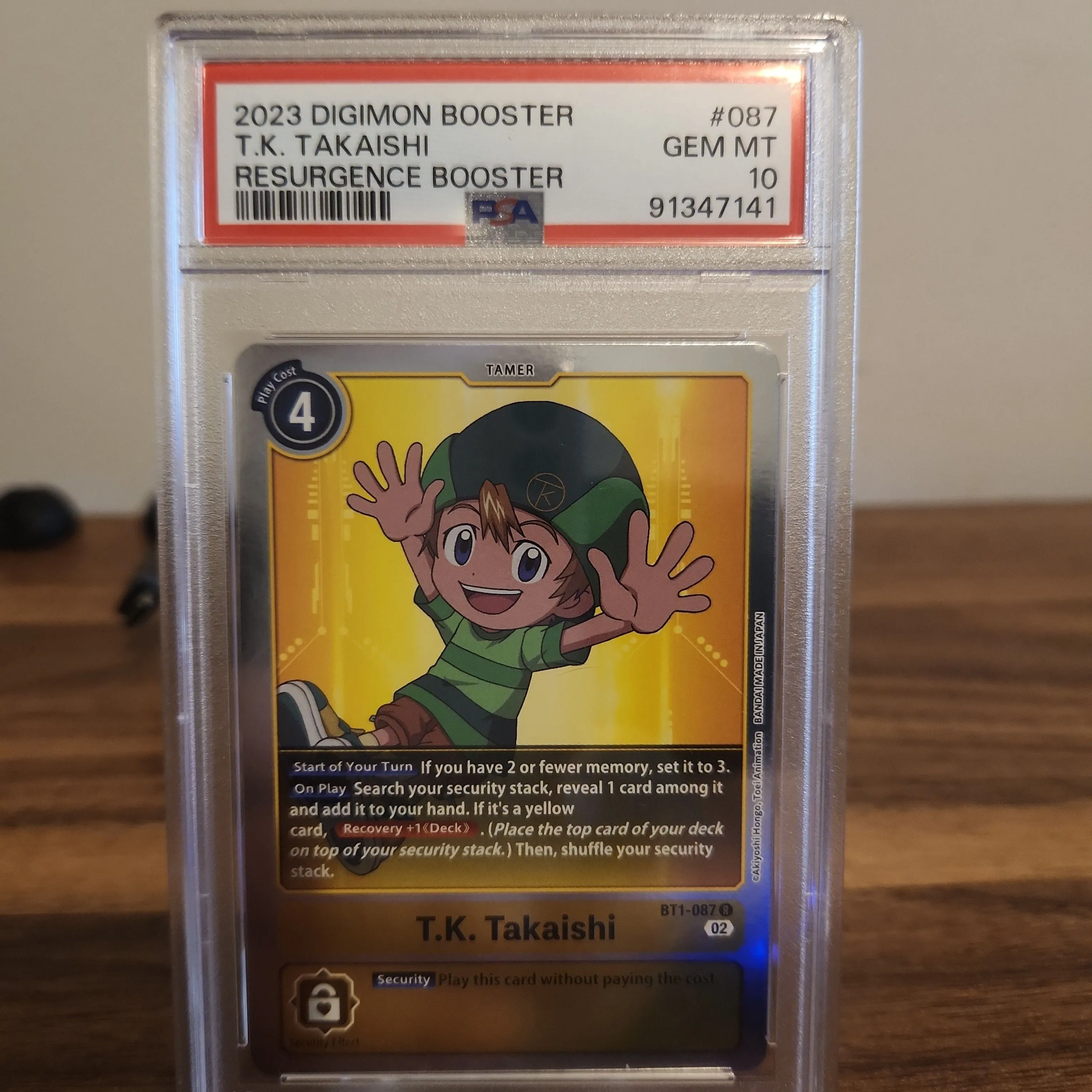 2023 Digimon Booster Resurgence Booster T.K. Takaishi PSA GEM MT 10   Whatnot: Shop, Sell, Connect