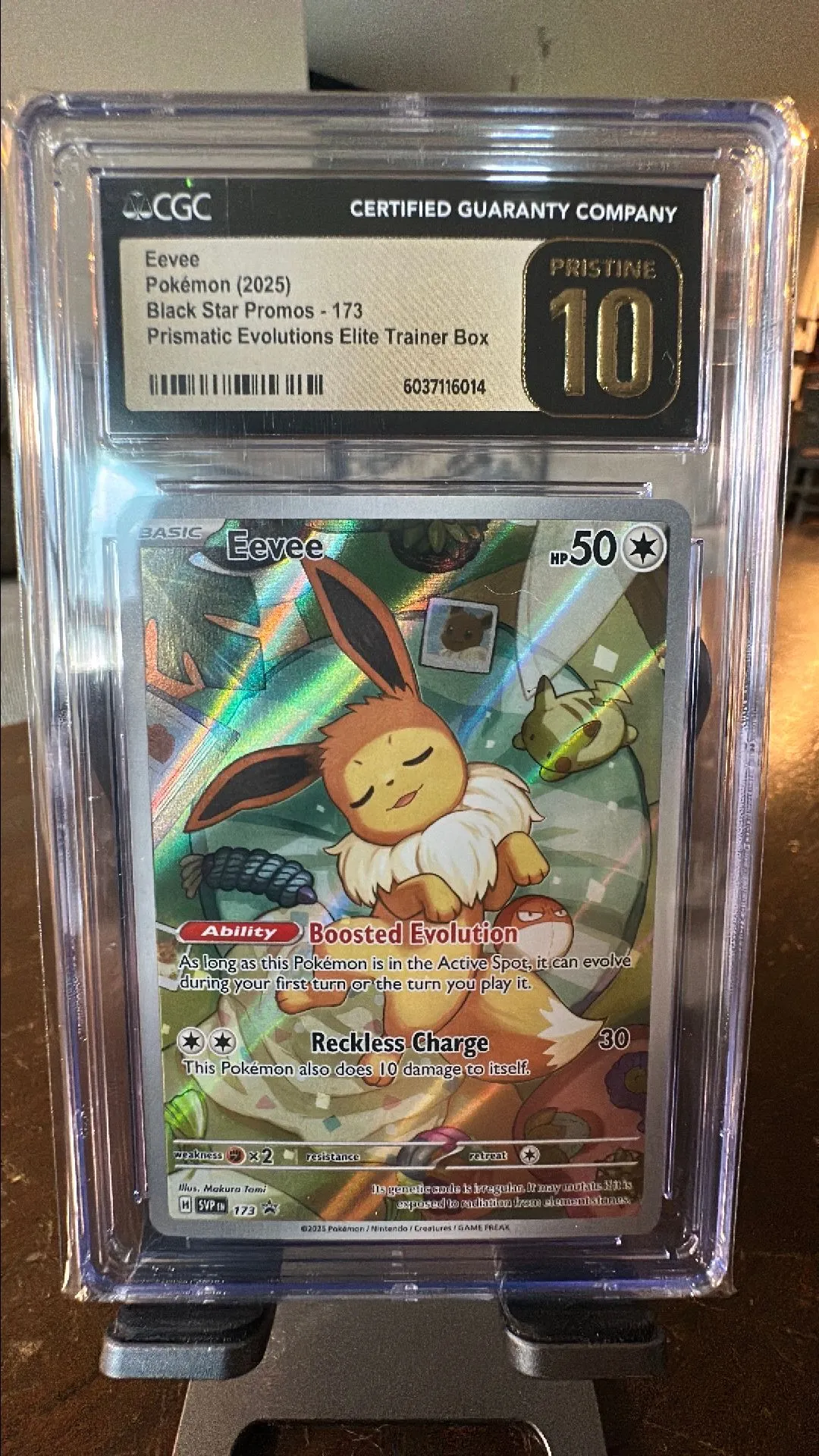 Product image for Eevee #173 - 2025 Scarlet Violet Promo - Prismatic Evolutions ETB - CGC Pristine 10