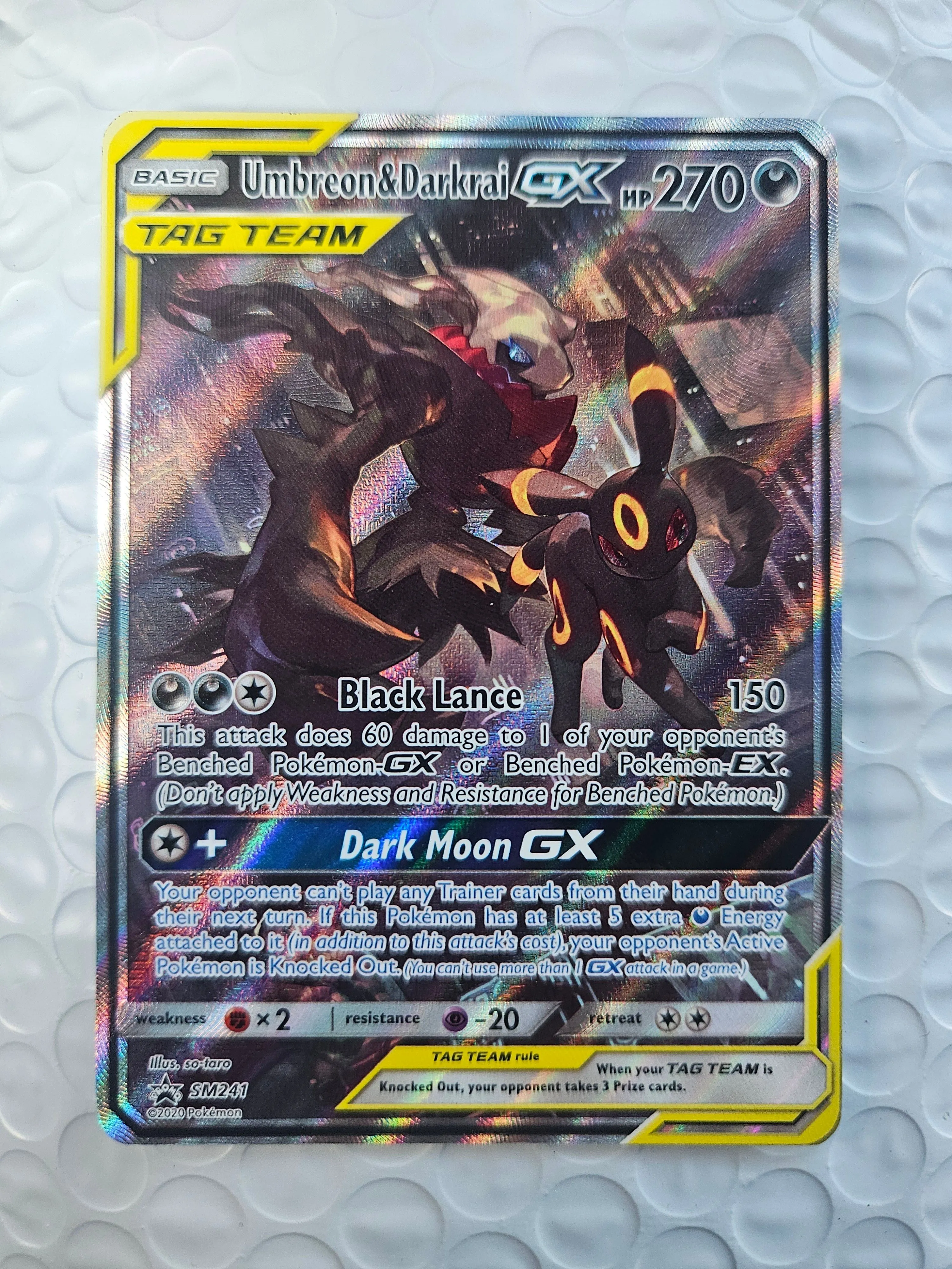 Umbreon & Darkrai GX SM241 Sun & Moon Black Star Promo Pokemon 2020   Whatnot: Shop, Sell, Connect