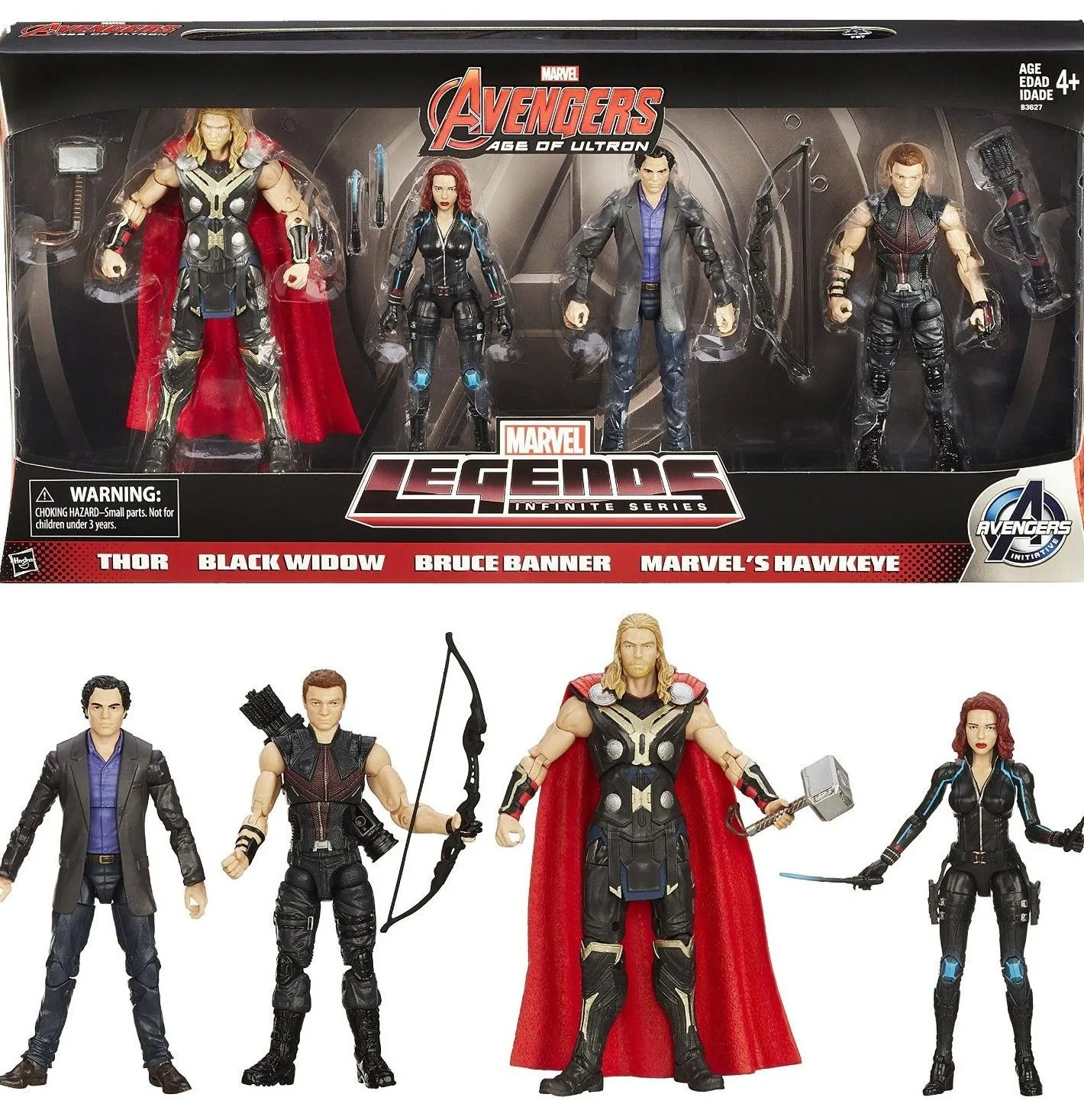 Product image for Marvel Legends "Avengers: Age of Ultron" 4 Pack Open Box