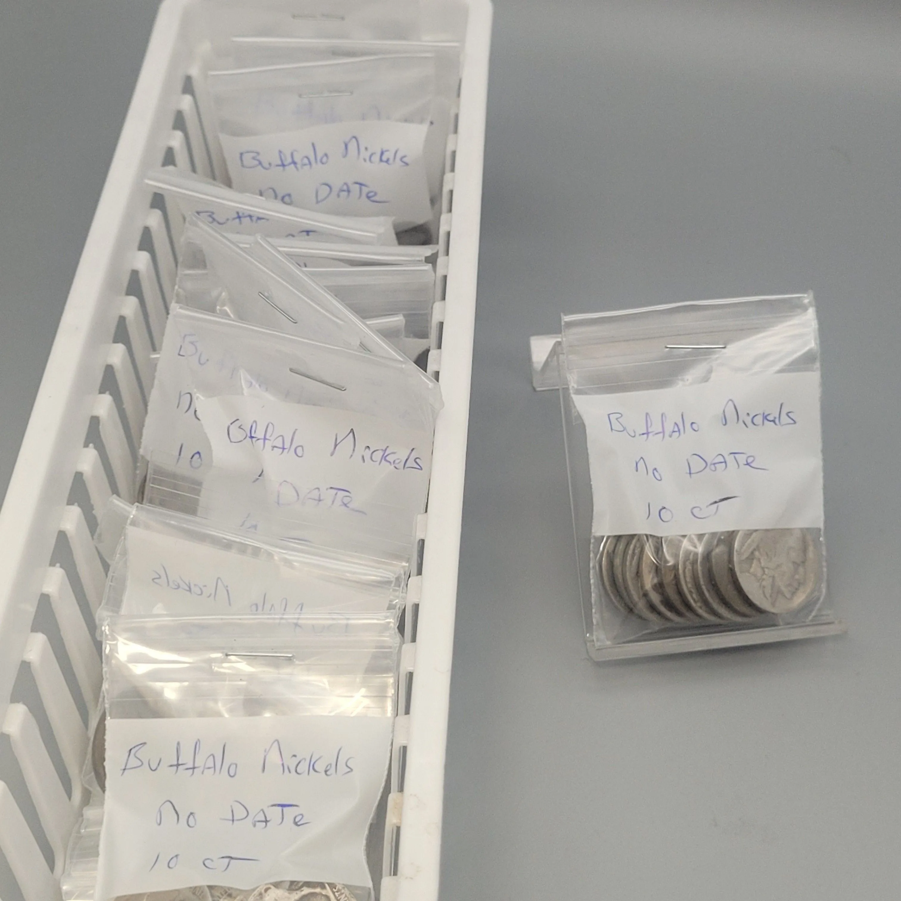 Product image for Random 10-count No-Date (worn off) Buffalo Nickels bag